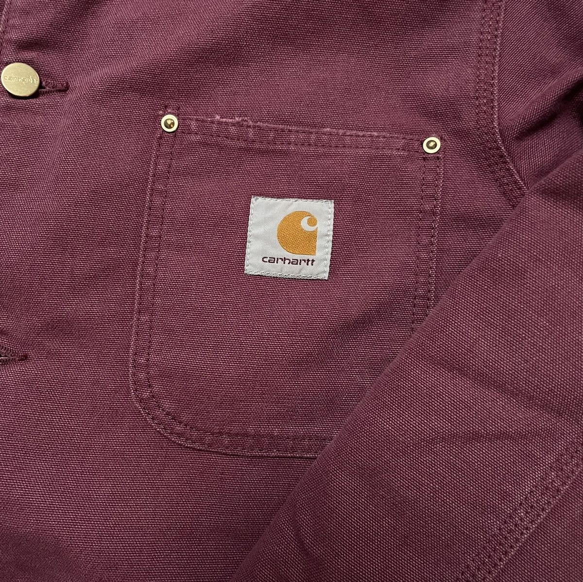 Carhartt × Carhartt Wip × Vintage Carhartt OG Chore Coat Dusty Fuchsia S Size US S / EU 44-46 / 1 - 4 Thumbnail