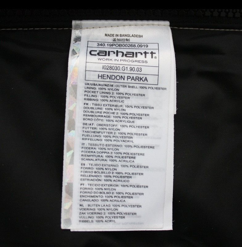 Carhartt WIP Hendon Parka Beige NWT M