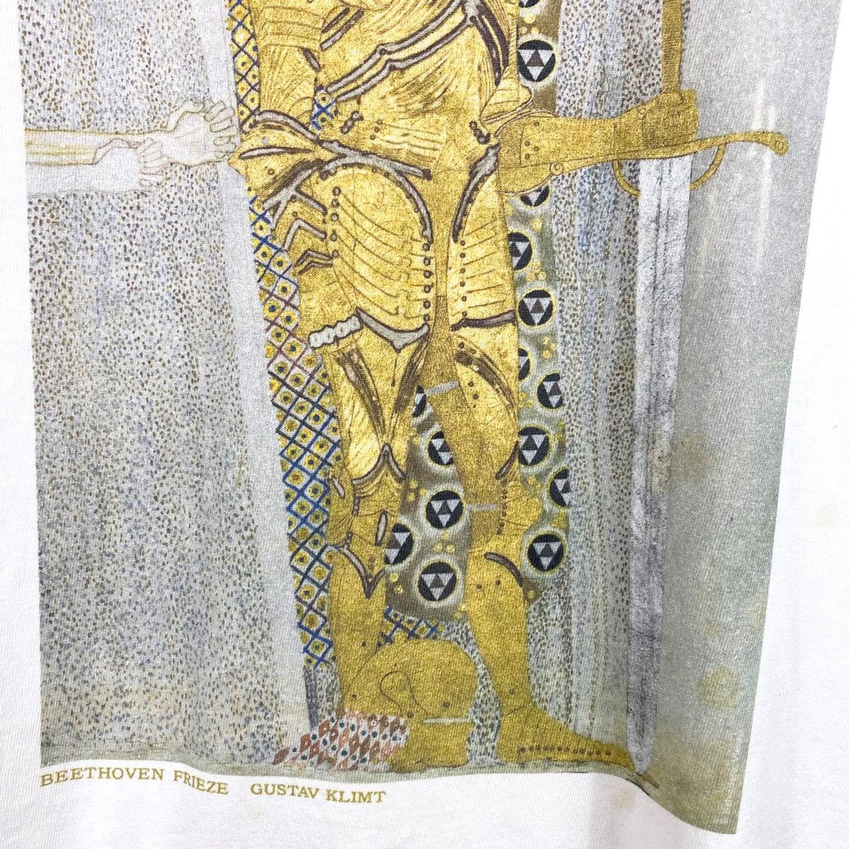 Vintage Vintage 90's GUSTAV KLIMT Beethoven Frieze Art Graphic Tee Size US M / EU 48-50 / 2 - 4 Thumbnail