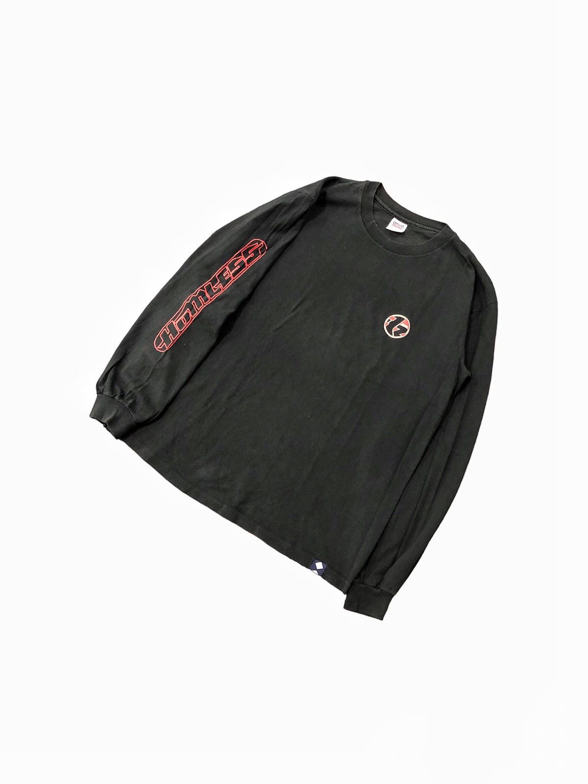 Vintage Rare 1990s Homless streetwear long sleeve Size US L / EU 52-54 / 3 - 3 Thumbnail
