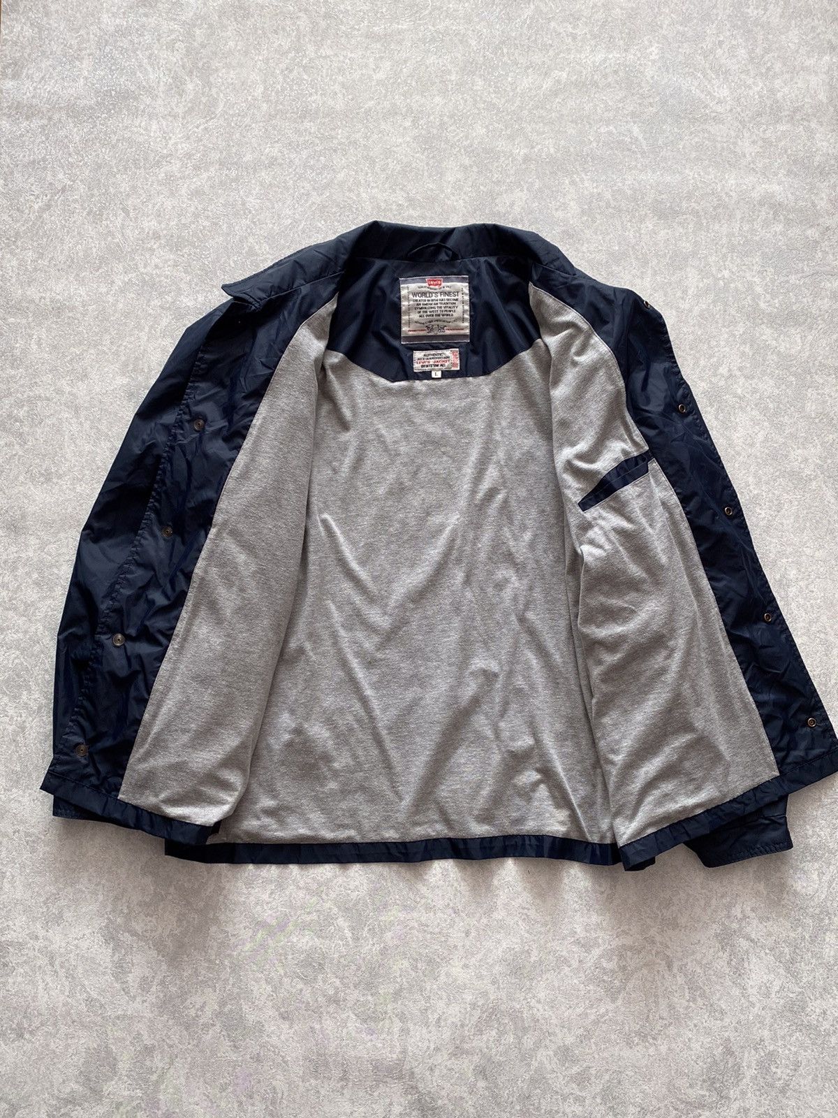 Levi's Vintage Levi’s Varsity Nylon Bomber Jacket Size US L / EU 52-54 / 3 - 3 Thumbnail