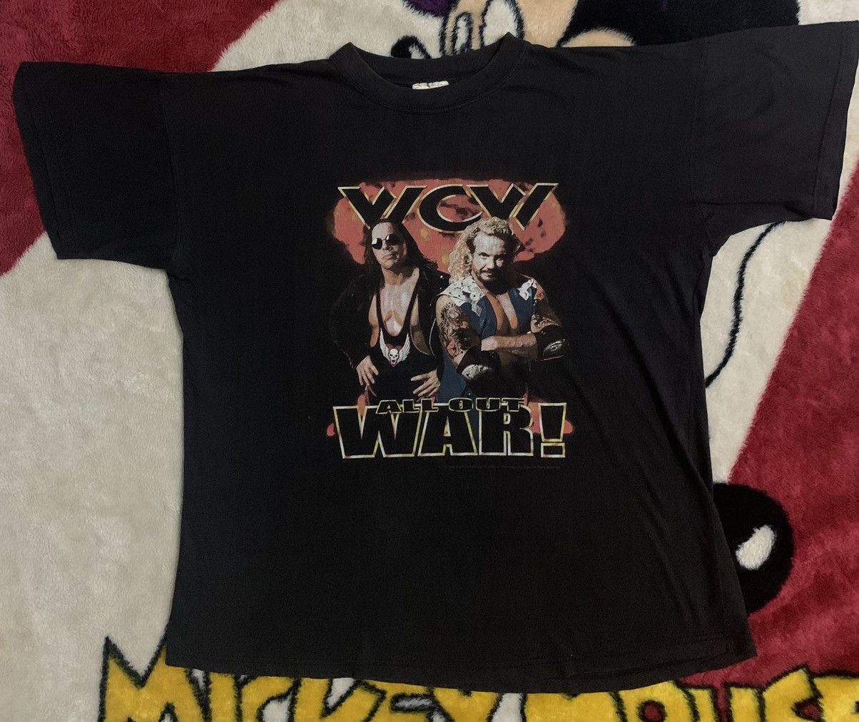 image of Vintage 1998 Wcw “All Out War” in White, Men's (Size XL)