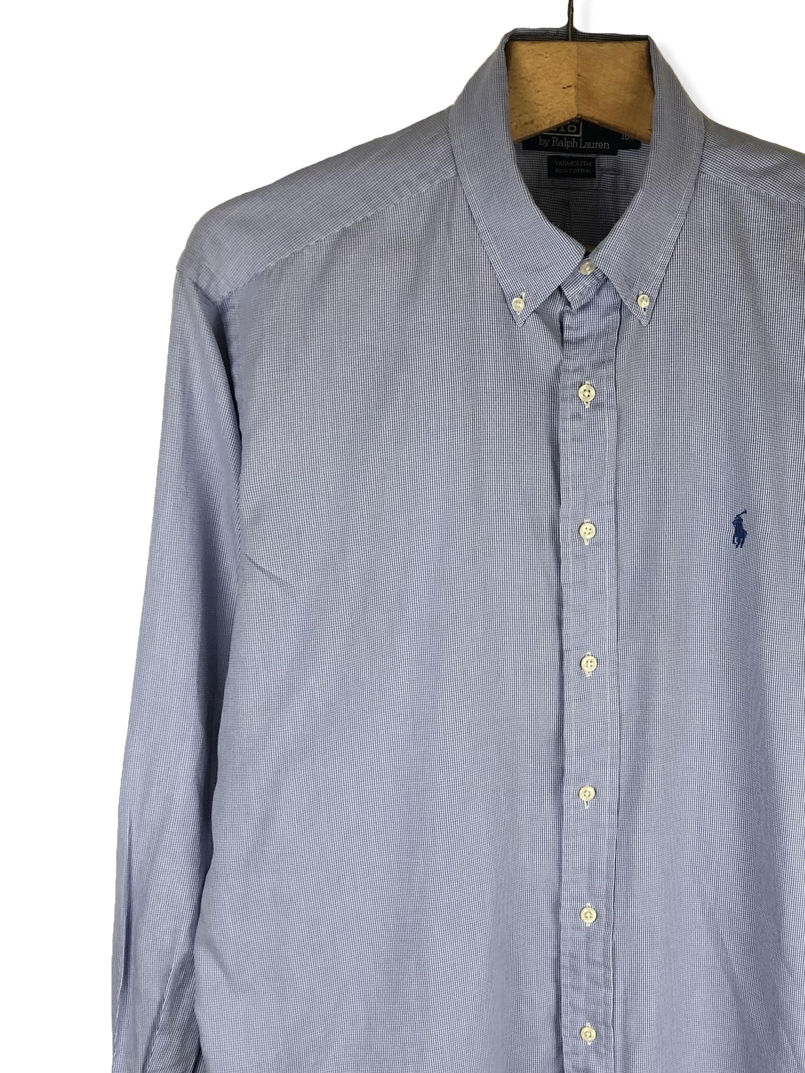 Polo Ralph Lauren 90s Vintage POLO RALPH LAUREN Blue Button Up Shirt M172 Size US XXL / EU 58 / 5 - 3 Thumbnail