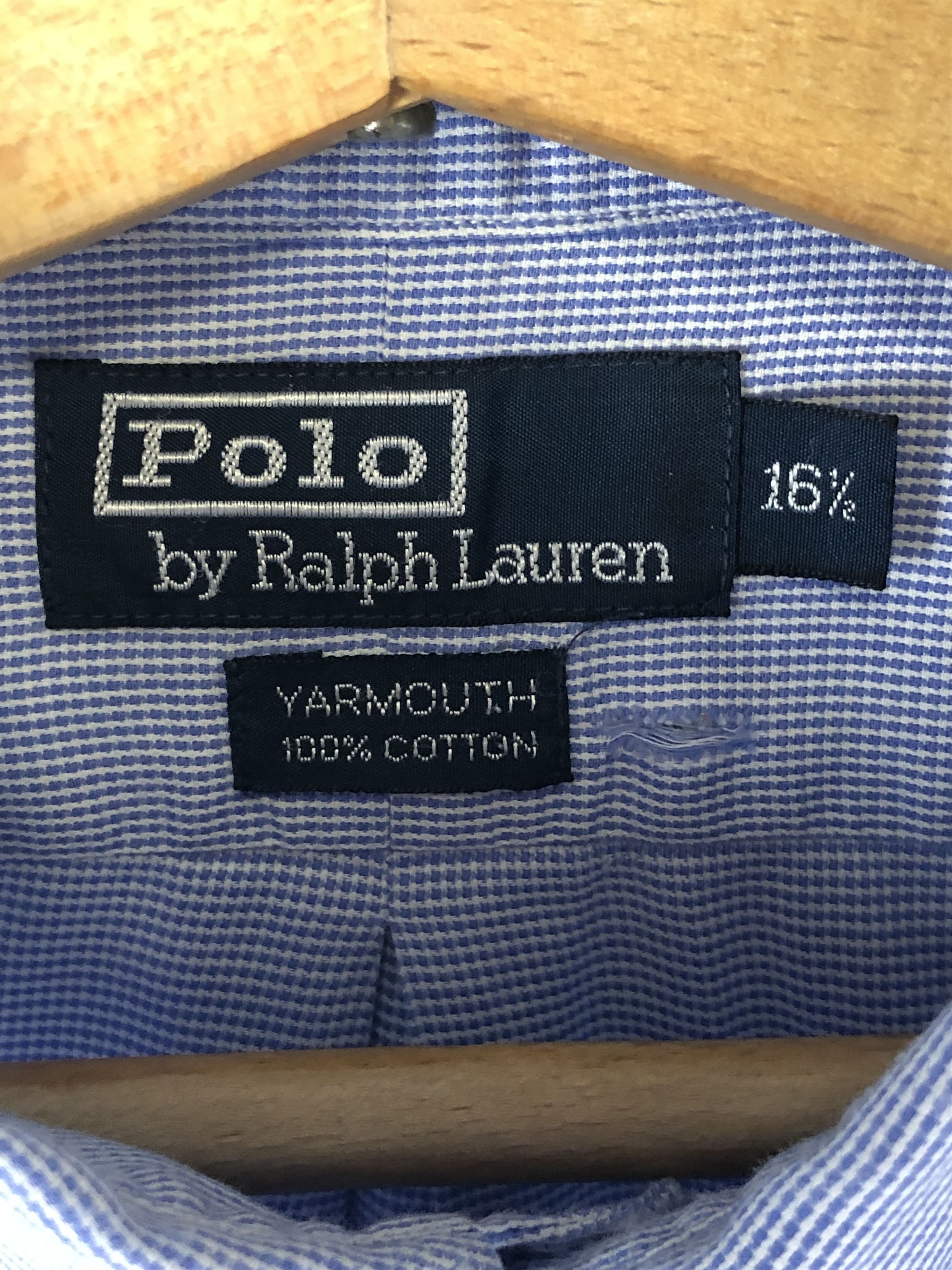 Polo Ralph Lauren 90s Vintage POLO RALPH LAUREN Blue Button Up Shirt M172 Size US XXL / EU 58 / 5 - 5 Thumbnail