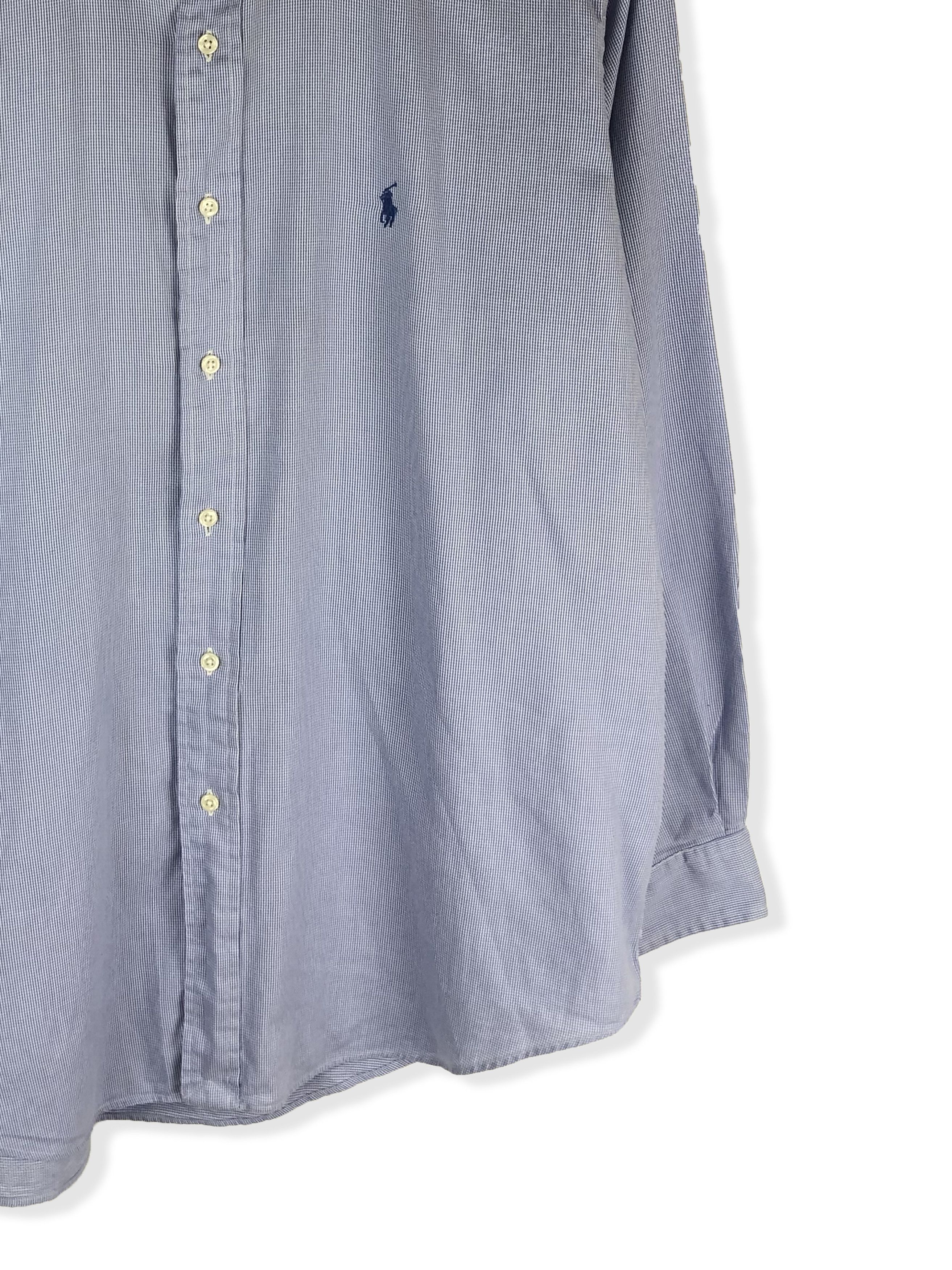 Polo Ralph Lauren 90s Vintage POLO RALPH LAUREN Blue Button Up Shirt M172 Size US XXL / EU 58 / 5 - 2 Thumbnail