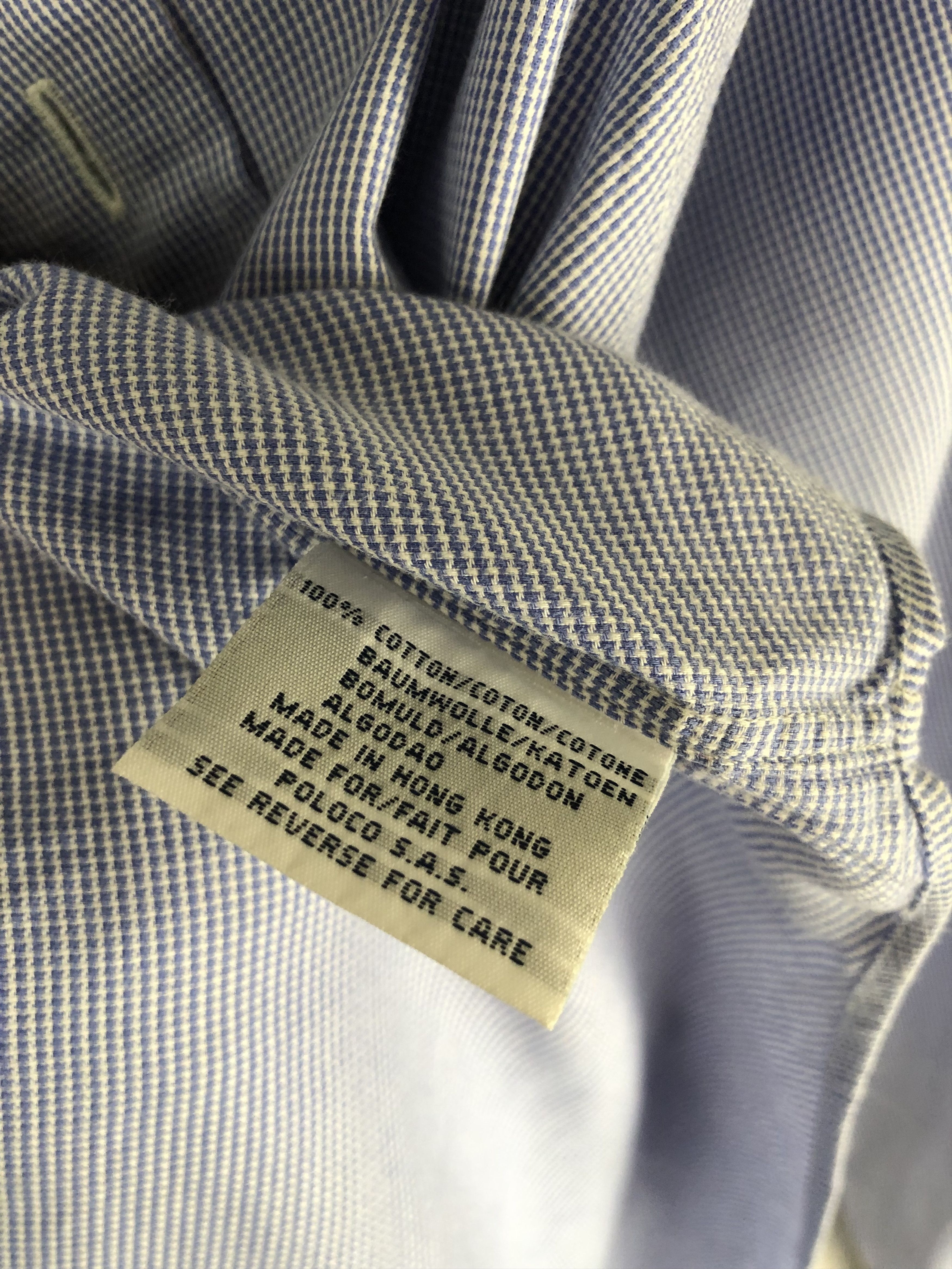 Polo Ralph Lauren 90s Vintage POLO RALPH LAUREN Blue Button Up Shirt M172 Size US XXL / EU 58 / 5 - 6 Thumbnail