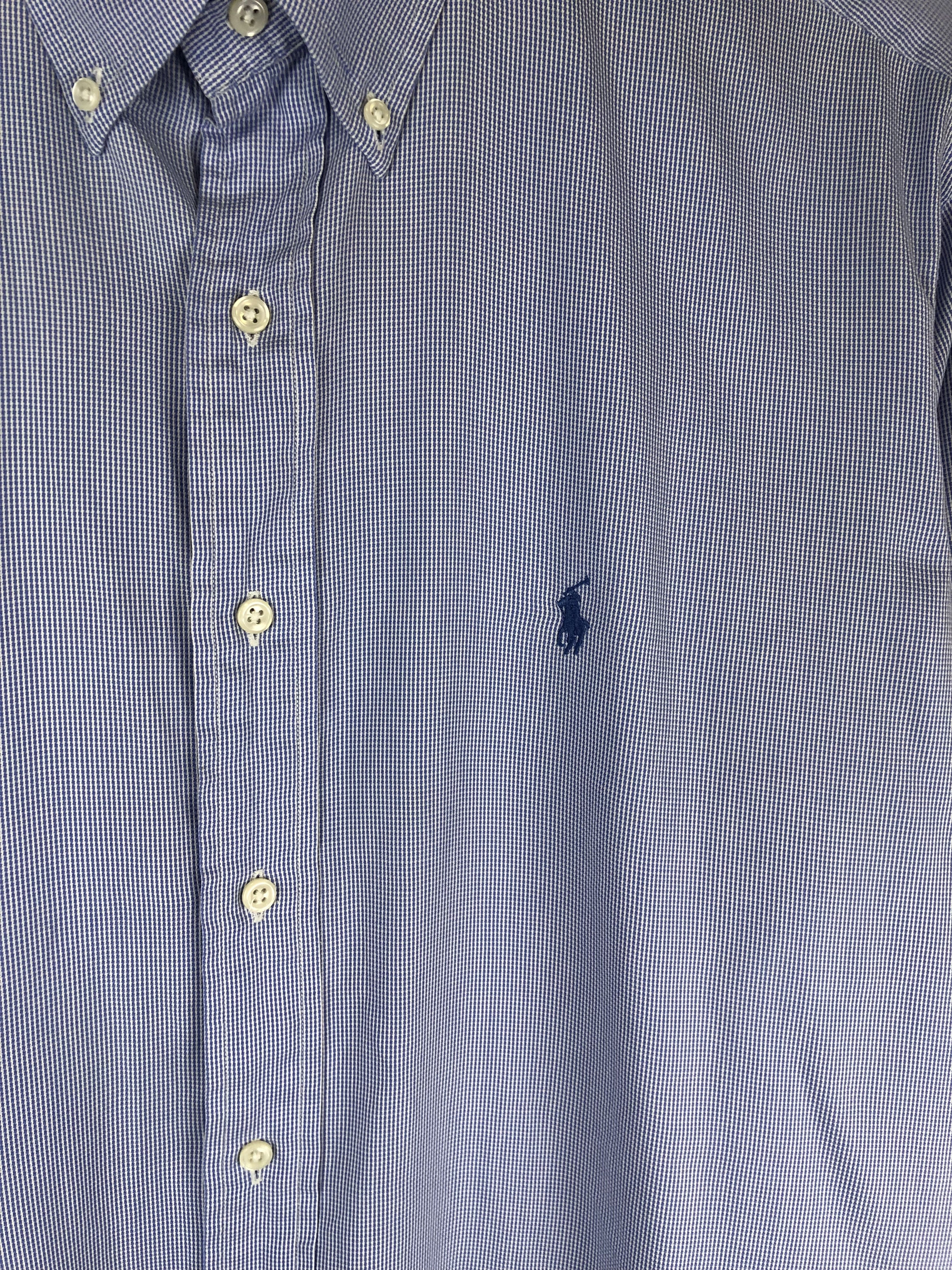 Polo Ralph Lauren 90s Vintage POLO RALPH LAUREN Blue Button Up Shirt M172 Size US XXL / EU 58 / 5 - 4 Thumbnail
