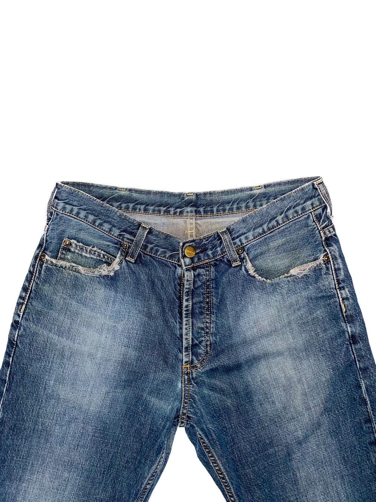 Carhartt 90s Vintage CARHARTT Distressed Trucker Denim Jeans GCS009 Size US 31 - 4 Thumbnail