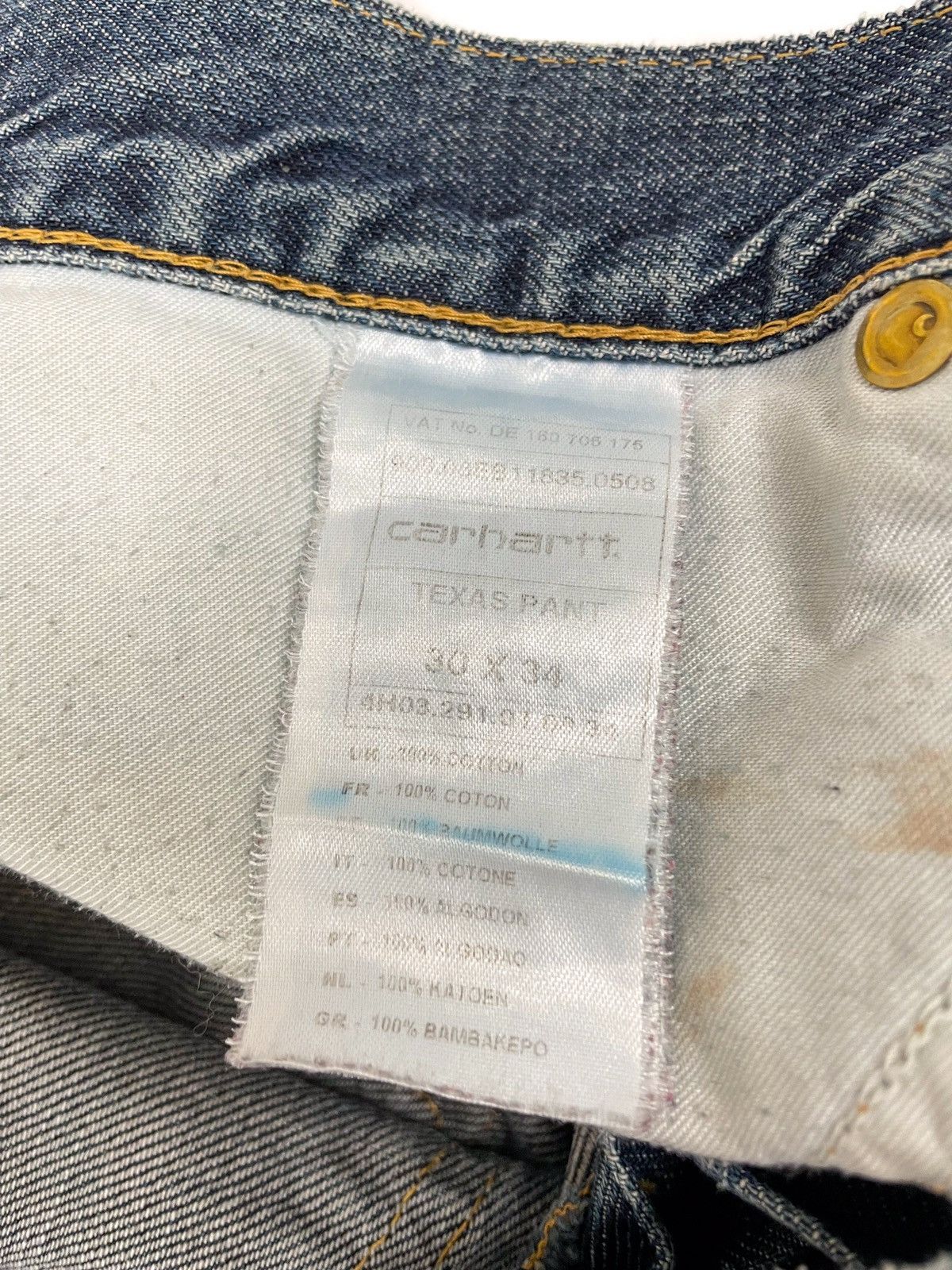 Carhartt 90s Vintage CARHARTT Distressed Trucker Denim Jeans GCS009 Size US 31 - 9 Thumbnail