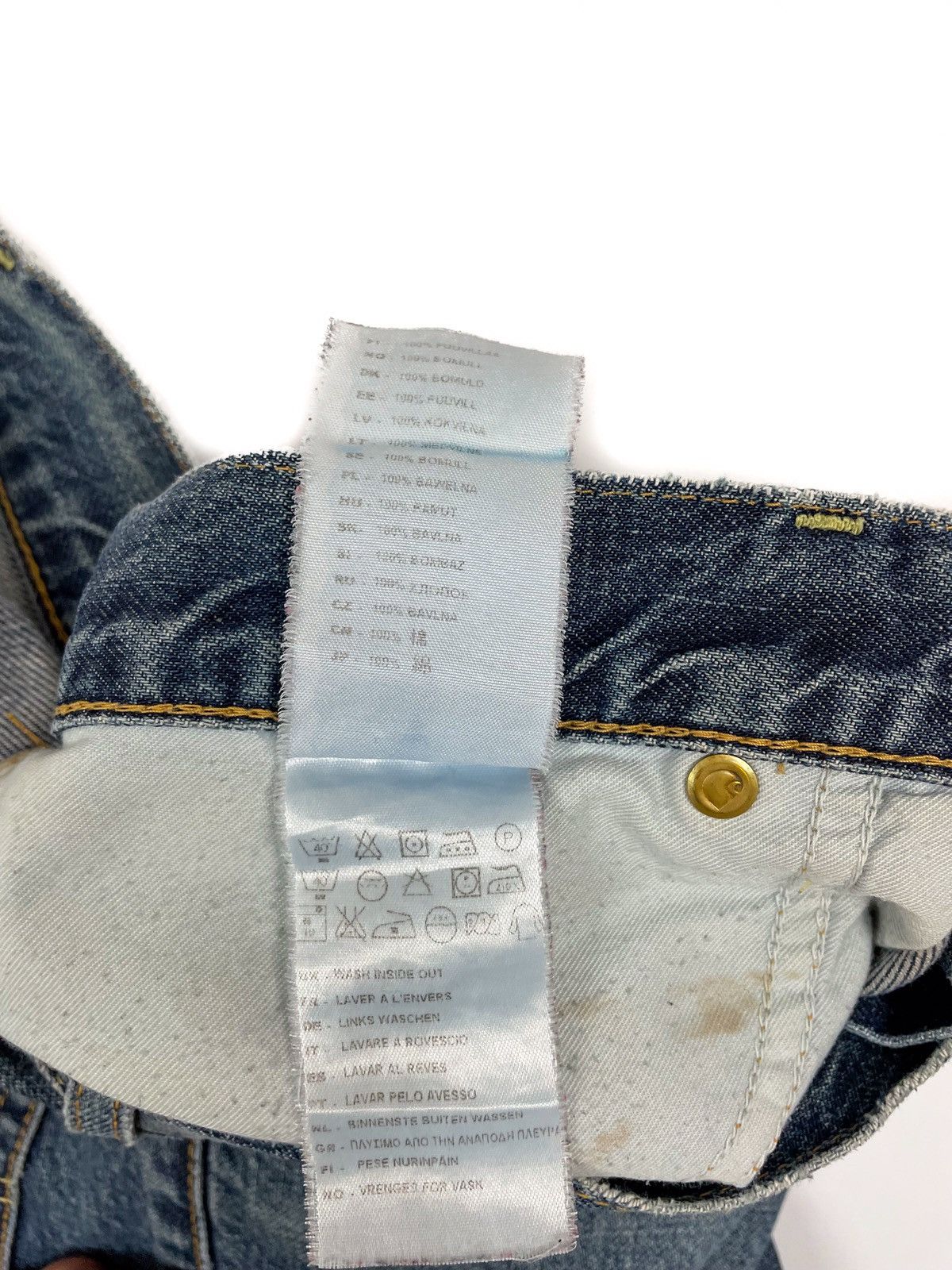 Carhartt 90s Vintage CARHARTT Distressed Trucker Denim Jeans GCS009 Size US 31 - 10 Thumbnail