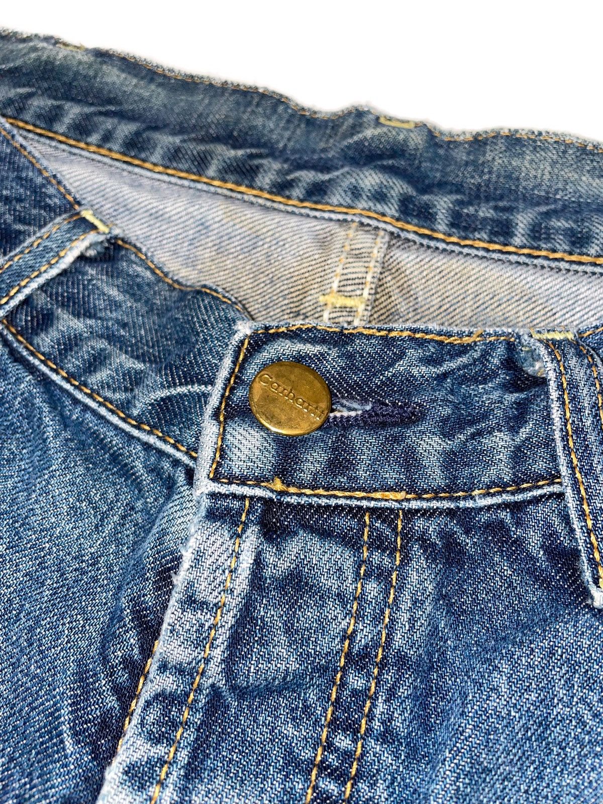 Carhartt 90s Vintage CARHARTT Distressed Trucker Denim Jeans GCS009 Size US 31 - 7 Thumbnail
