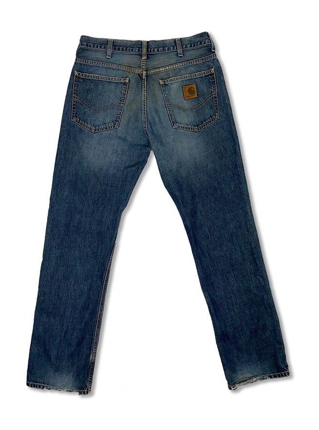 Carhartt 90s Vintage CARHARTT Distressed Trucker Denim Jeans GCS009 Size US 31 - 1 Thumbnail