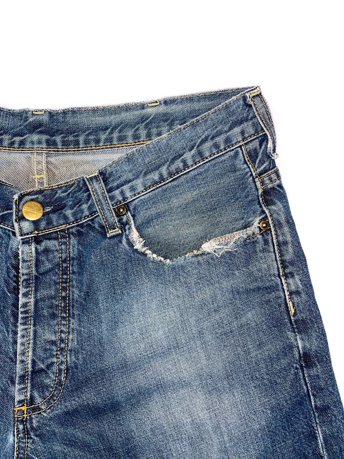 Carhartt 90s Vintage CARHARTT Distressed Trucker Denim Jeans GCS009 Size US 31 - 5 Thumbnail