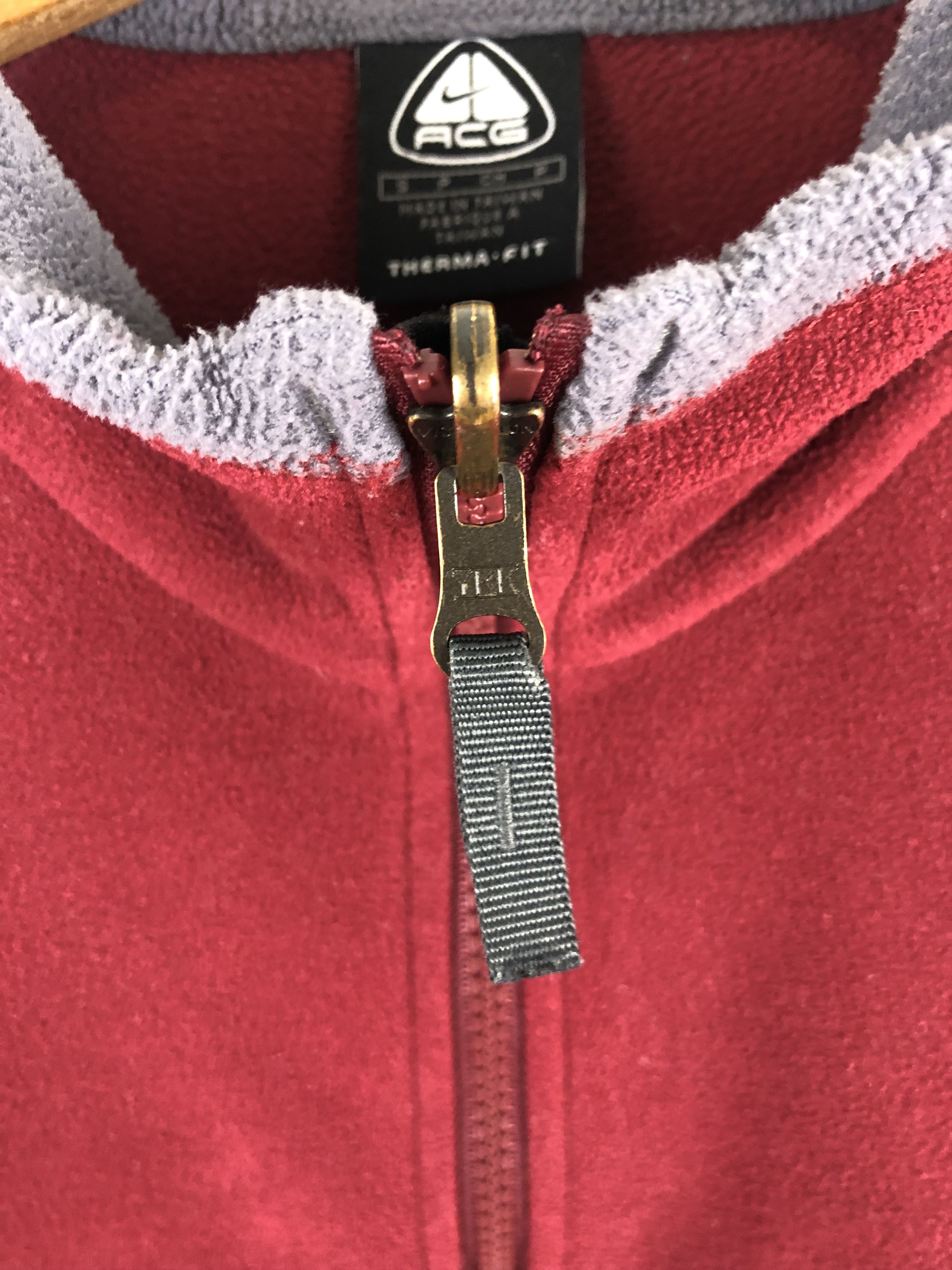 Nike ACG 90s Vintage NIKE ACG Red Zipped Fleece M92 Size US M / EU 48-50 / 2 - 4 Thumbnail