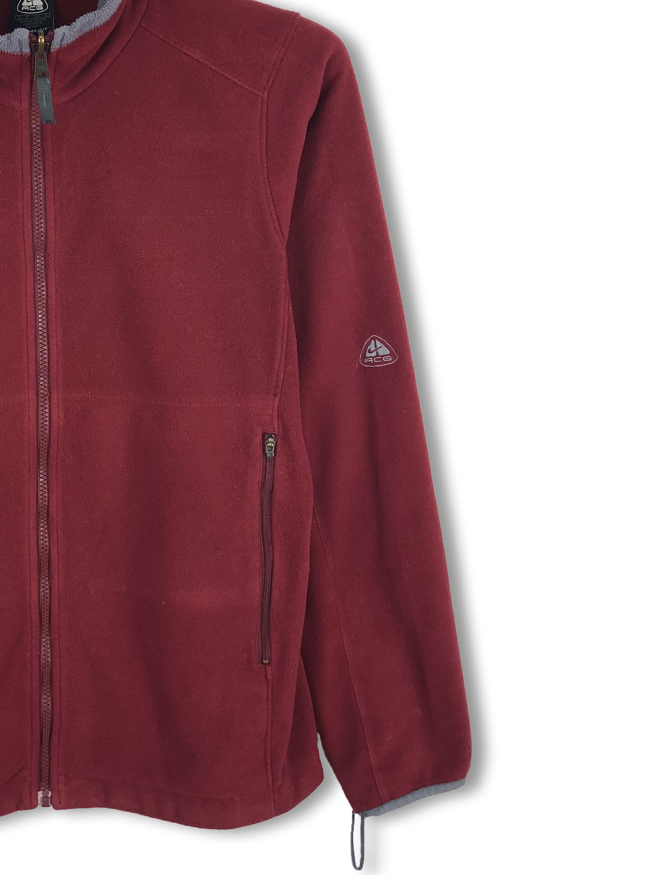 Nike ACG 90s Vintage NIKE ACG Red Zipped Fleece M92 Size US M / EU 48-50 / 2 - 2 Thumbnail