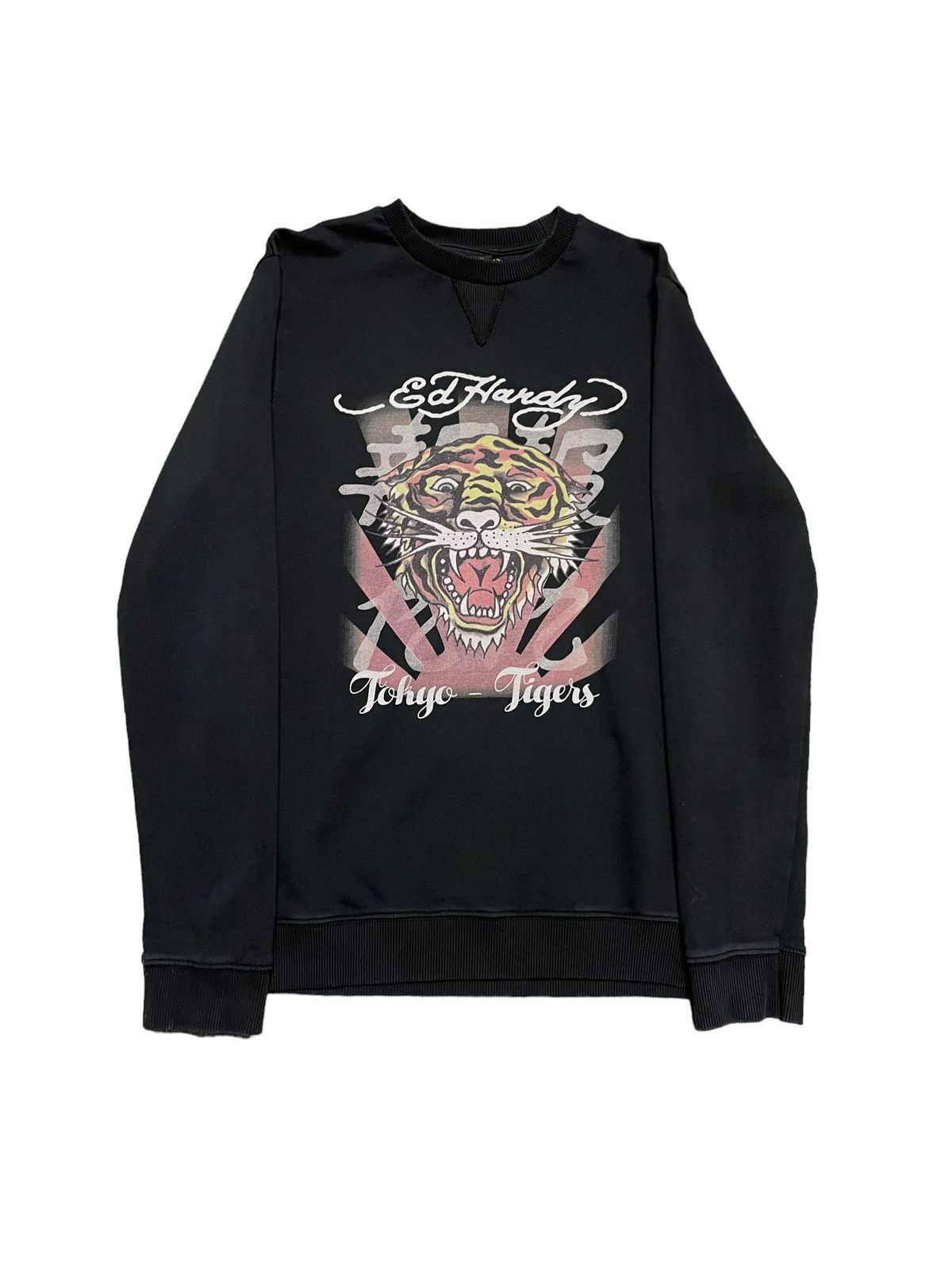 Christian Audigier Vintage Ed Hardy Sweatshirt Skull Logo Tiger Crewneck Size L Size US M / EU 48-50 / 2 - 1 Thumbnail