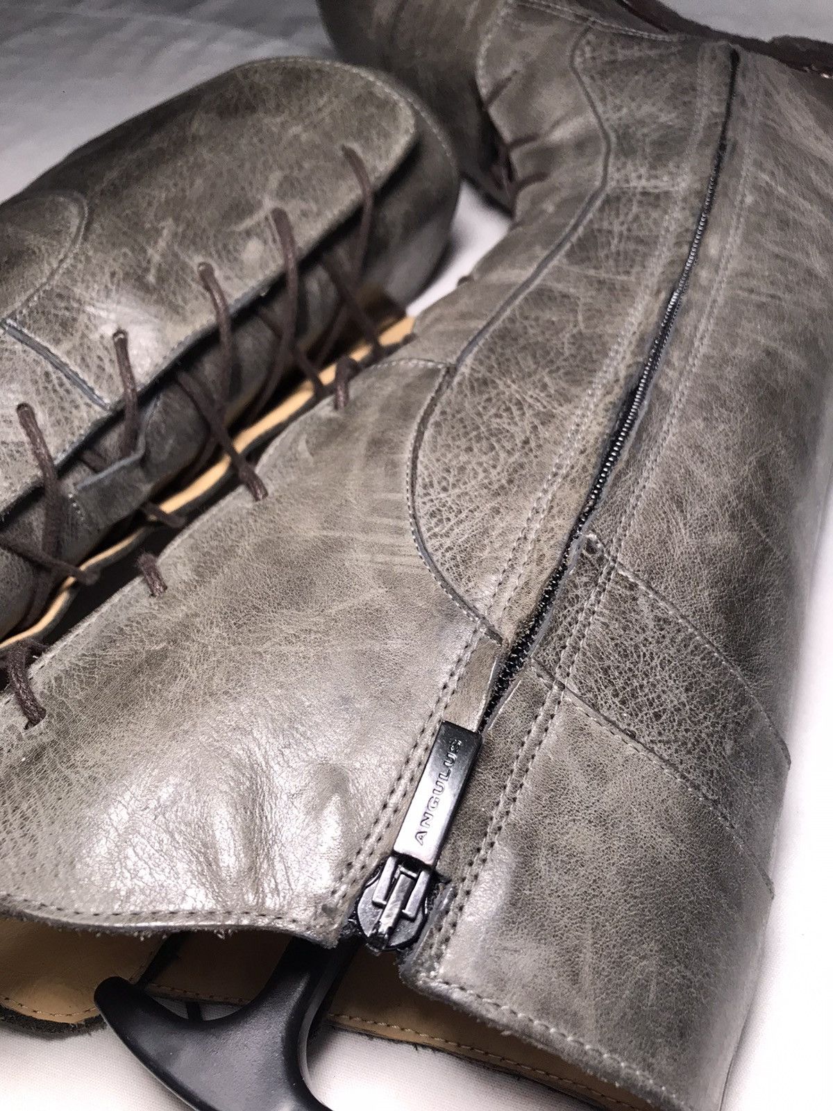 Leather Leather Angulus Hight Boots Lampo Size US 10 / IT 40 - 11 Thumbnail