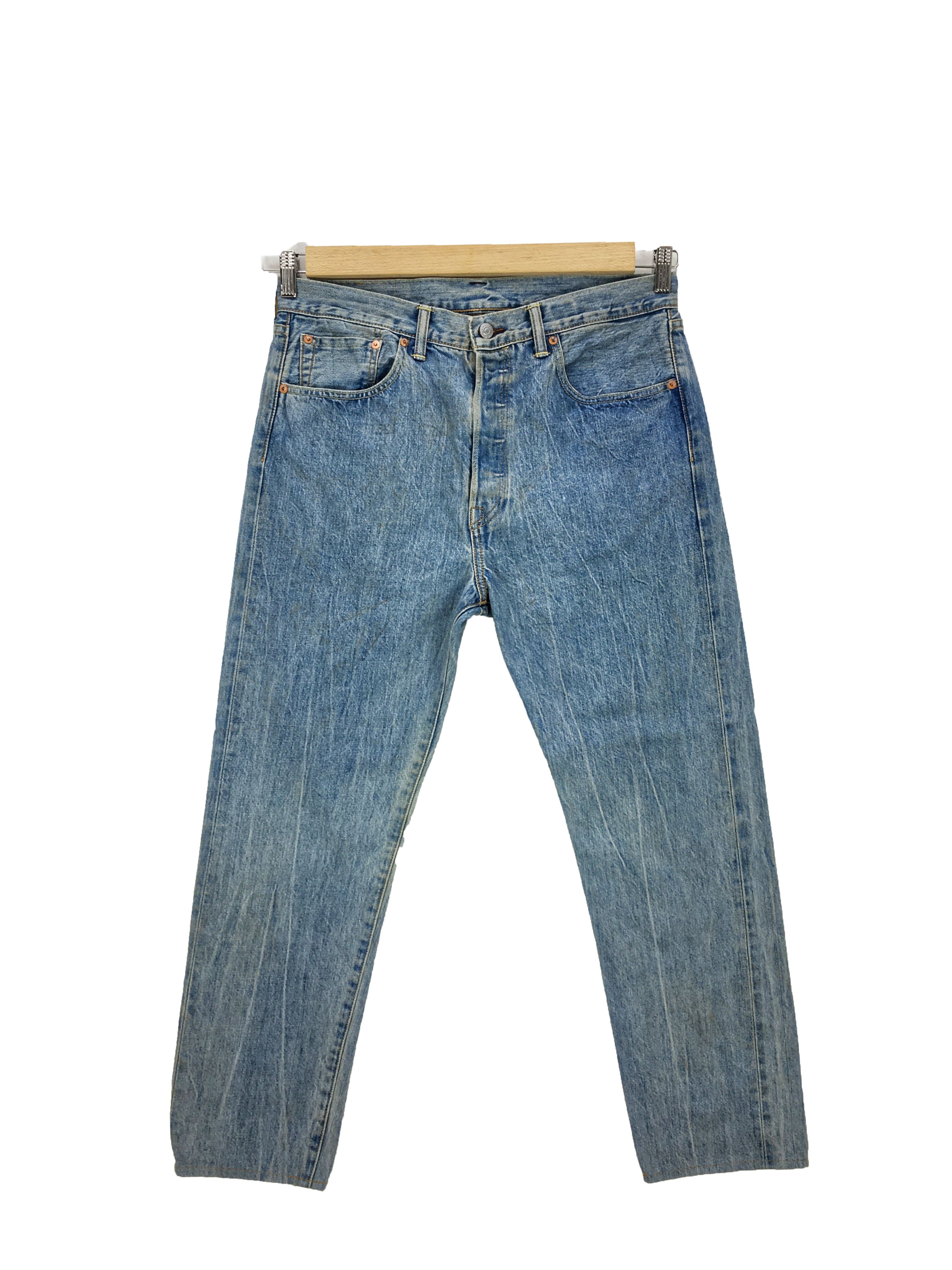 Levi's Vintage Y2K Levi's 501 Faded Jeans Levis Light Wash Denim Size US 32 / EU 48 - 1 Thumbnail