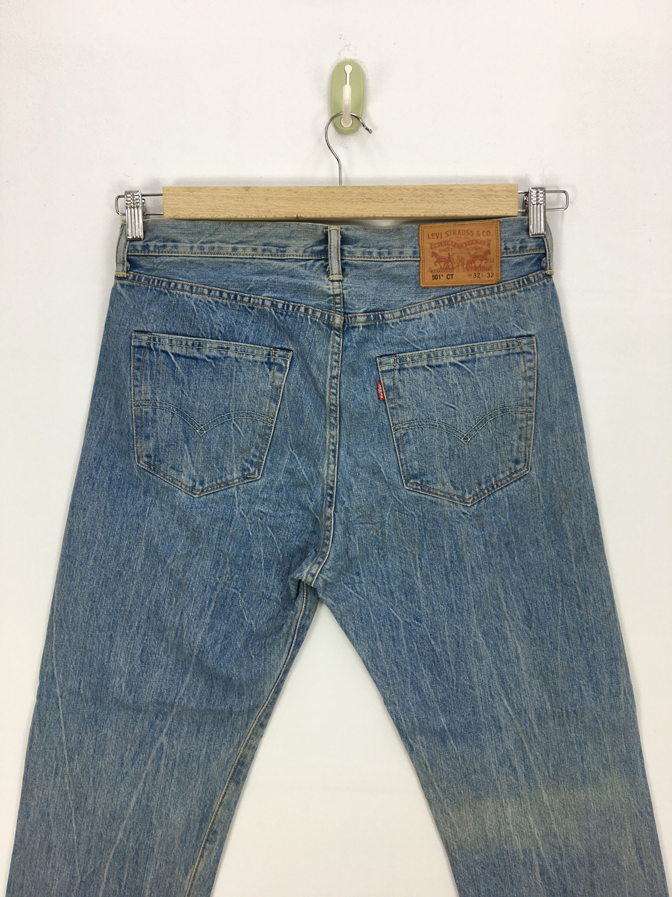 Levi's Vintage Y2K Levi's 501 Faded Jeans Levis Light Wash Denim Size US 32 / EU 48 - 5 Thumbnail