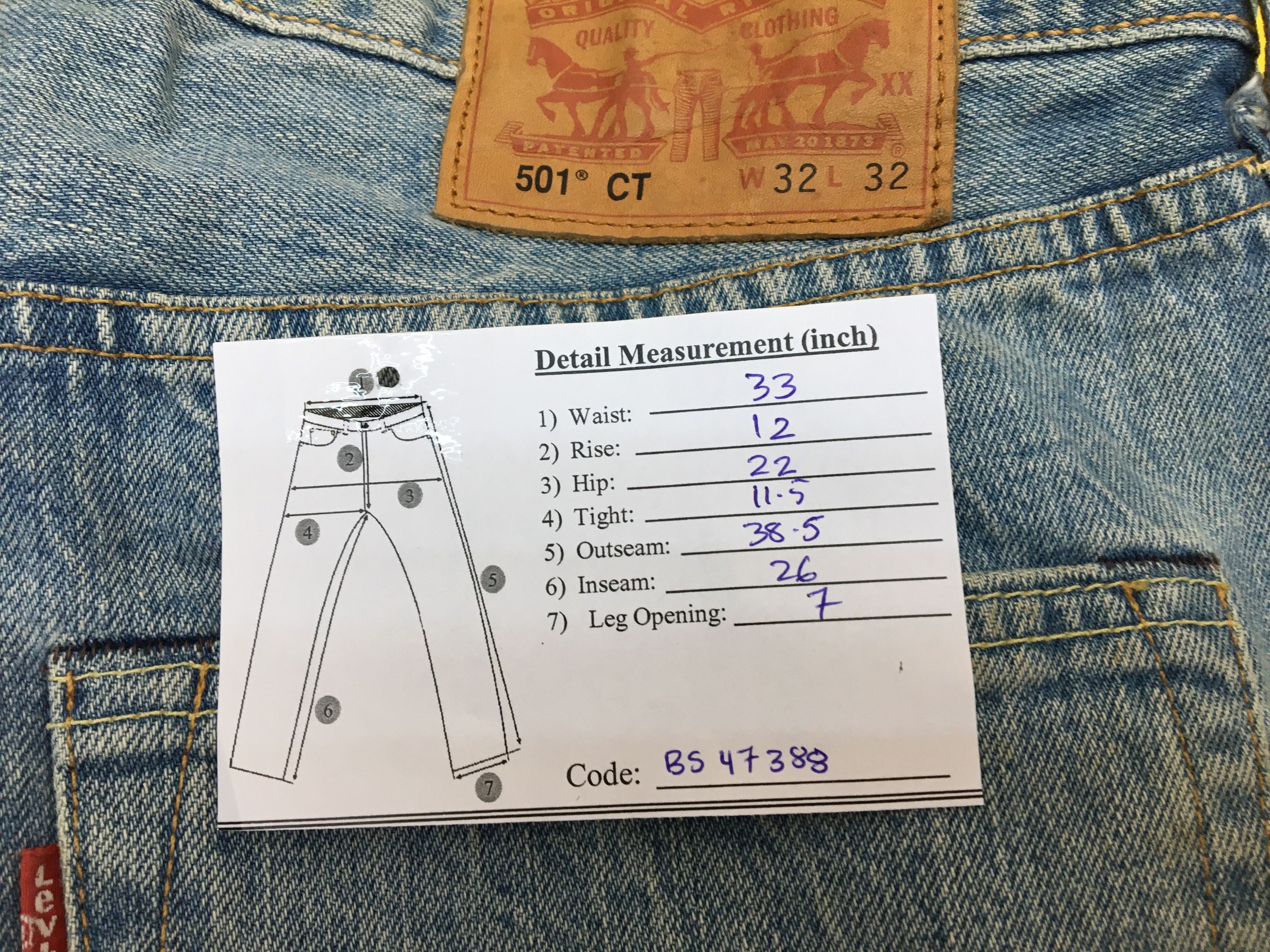 Levi's Vintage Y2K Levi's 501 Faded Jeans Levis Light Wash Denim Size US 32 / EU 48 - 16 Thumbnail
