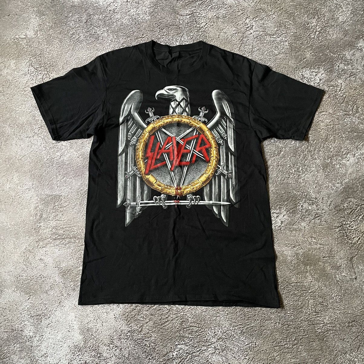 Vintage Vintage Y2K Slayer Band Tee Graphic Punk Grunge Black Boxy M Size US M / EU 48-50 / 2 - 3 Thumbnail