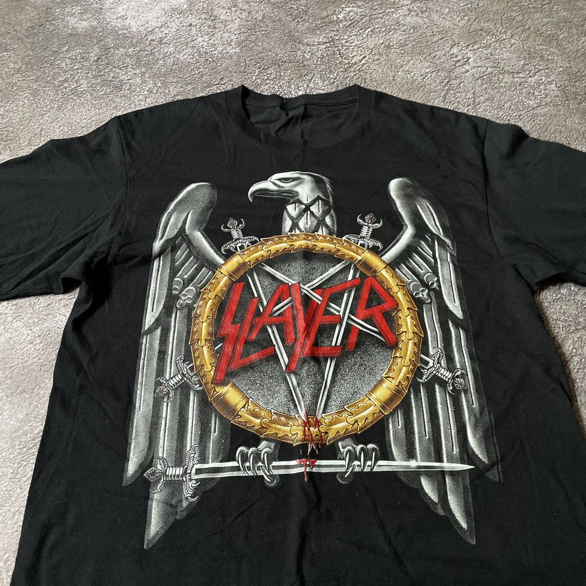 Vintage Vintage Y2K Slayer Band Tee Graphic Punk Grunge Black Boxy M Size US M / EU 48-50 / 2 - 1 Thumbnail