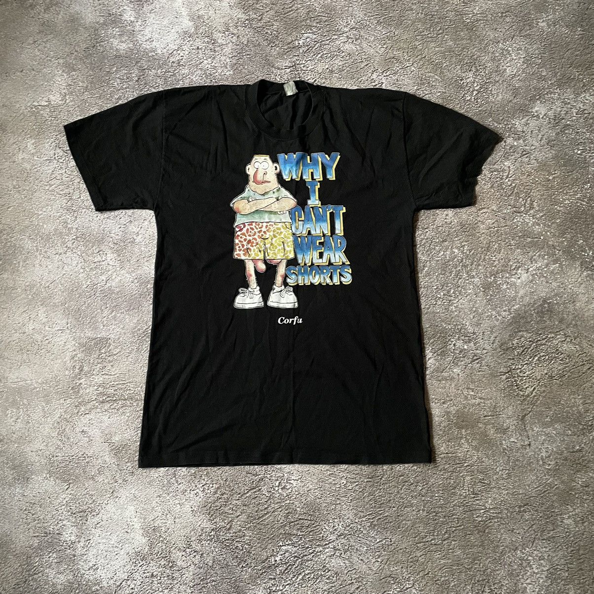 Vintage Vintage Y2K ADULT “Why I Can’t Wear Shorts “ FUNNY BuyTee Size US XL / EU 56 / 4 - 2 Thumbnail