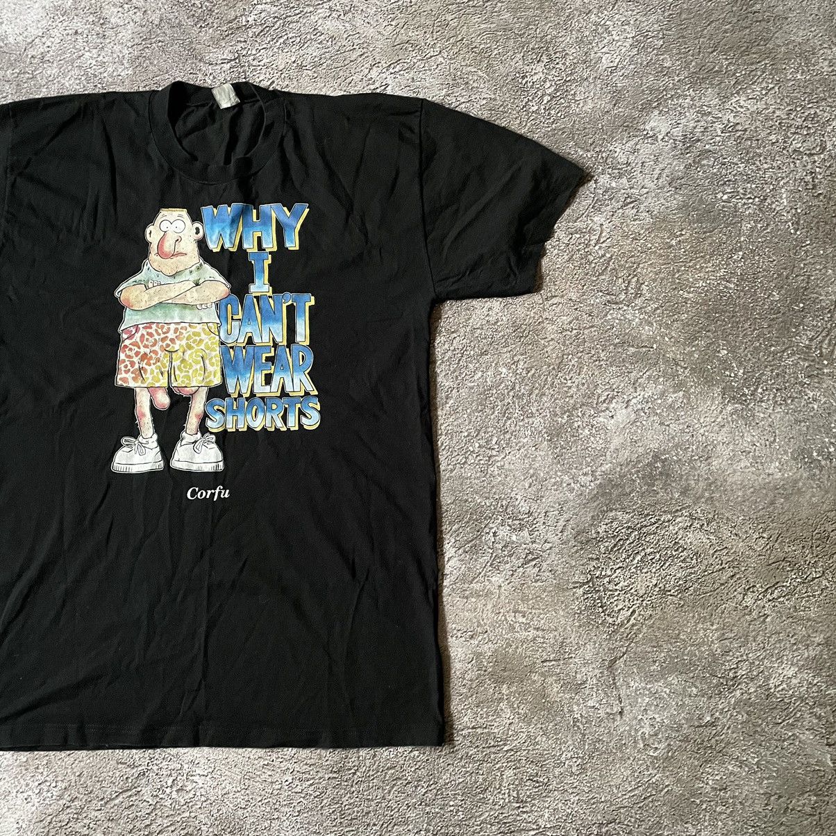 Vintage Vintage Y2K ADULT “Why I Can’t Wear Shorts “ FUNNY BuyTee Size US XL / EU 56 / 4 - 3 Thumbnail
