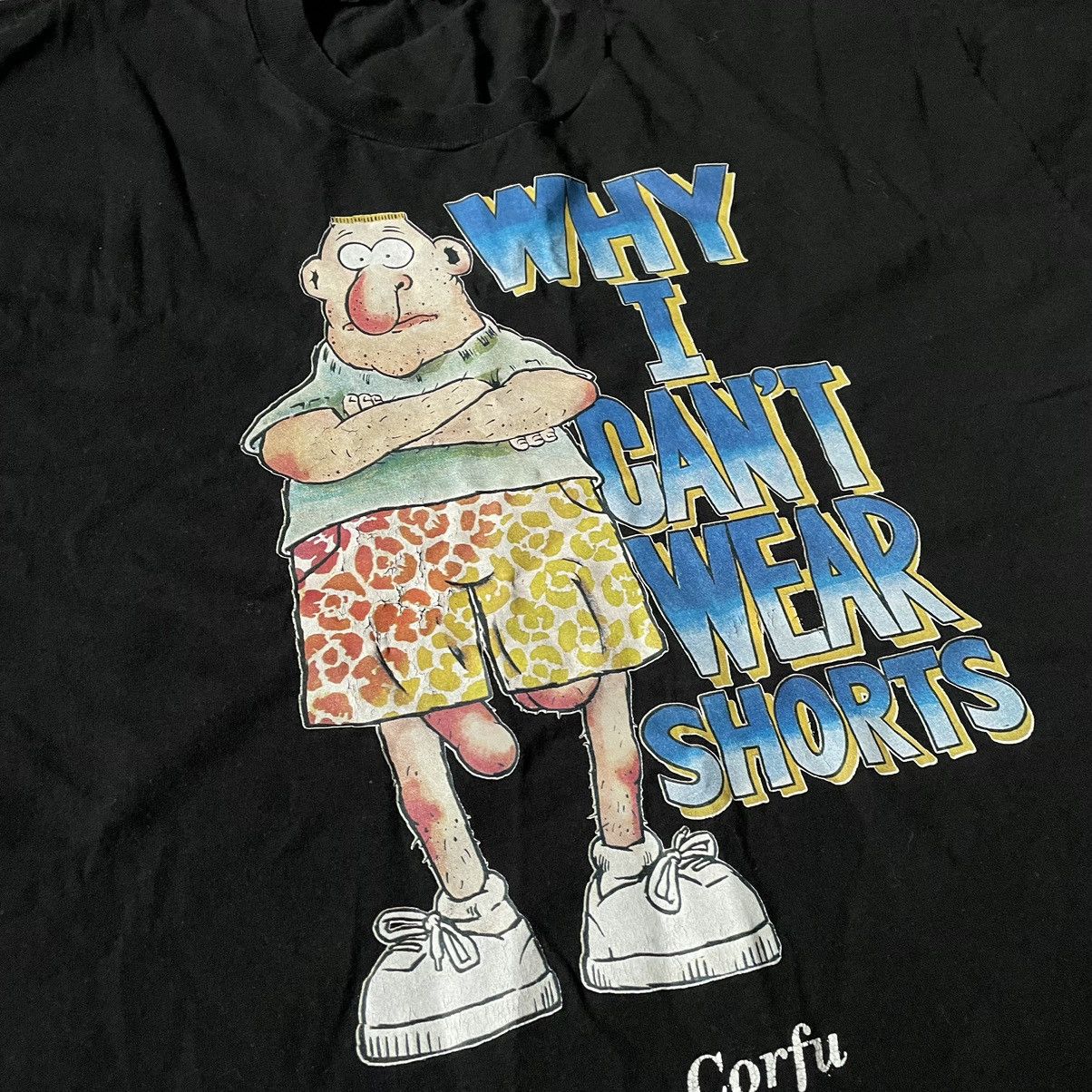 Vintage Vintage Y2K ADULT “Why I Can’t Wear Shorts “ FUNNY BuyTee Size US XL / EU 56 / 4 - 6 Thumbnail