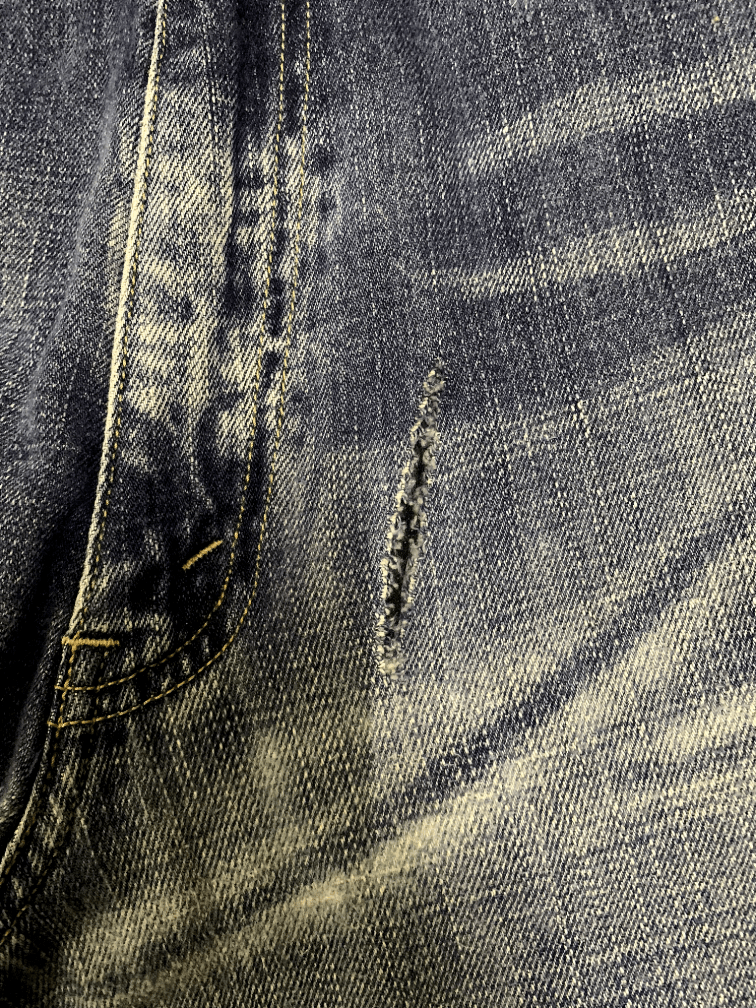 Levi's Vintage 90s Levis 554 Blue Wash Distressed Baggy Jeans 34x31 Size US 34 / EU 50 - 12 Thumbnail