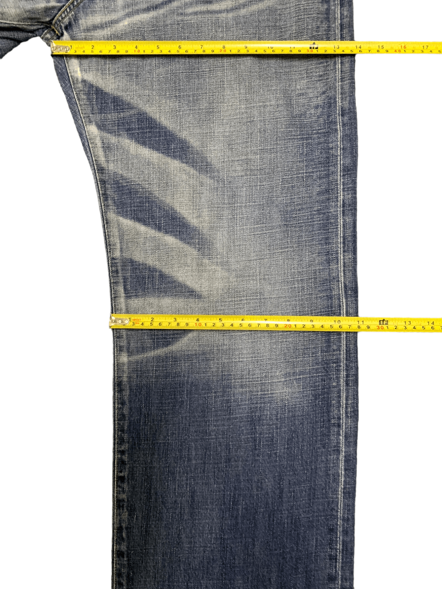 Levi's Vintage 90s Levis 554 Blue Wash Distressed Baggy Jeans 34x31 Size US 34 / EU 50 - 20 Thumbnail