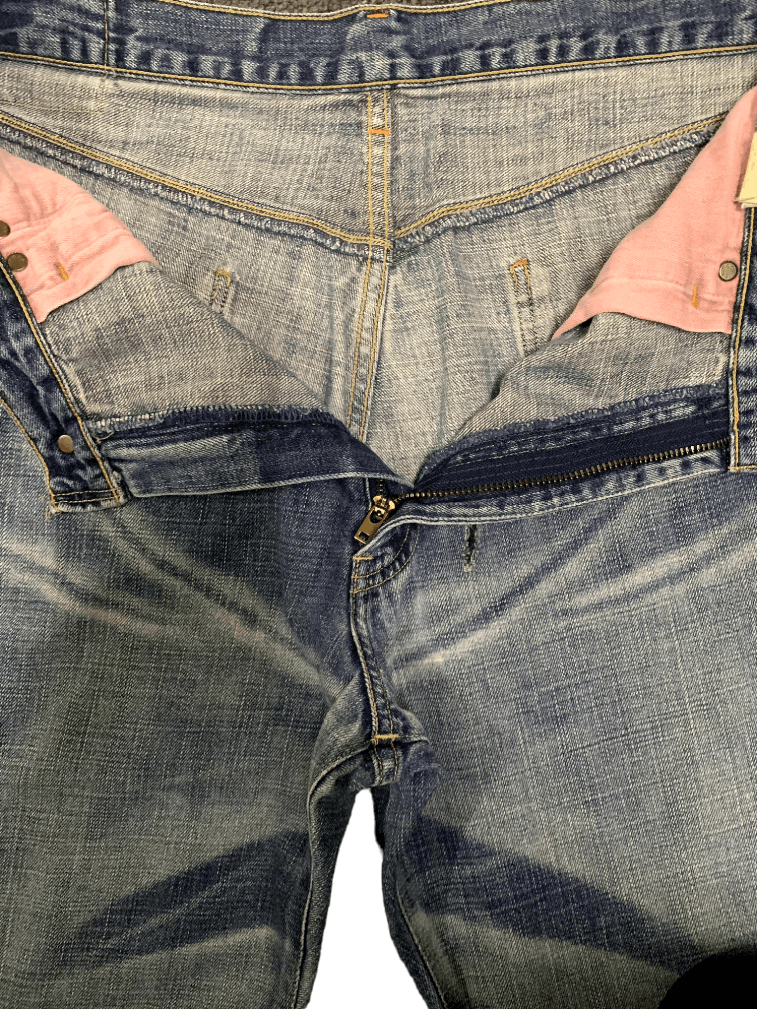 Levi's Vintage 90s Levis 554 Blue Wash Distressed Baggy Jeans 34x31 Size US 34 / EU 50 - 5 Thumbnail