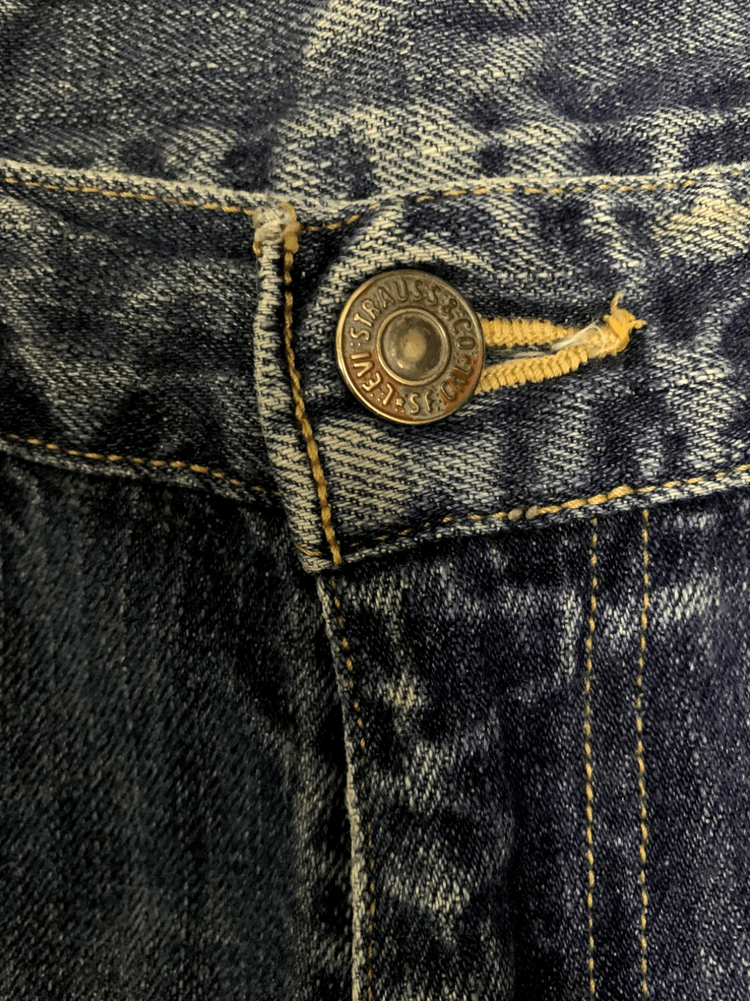 Levi's Vintage 90s Levis 554 Blue Wash Distressed Baggy Jeans 34x31 Size US 34 / EU 50 - 6 Thumbnail