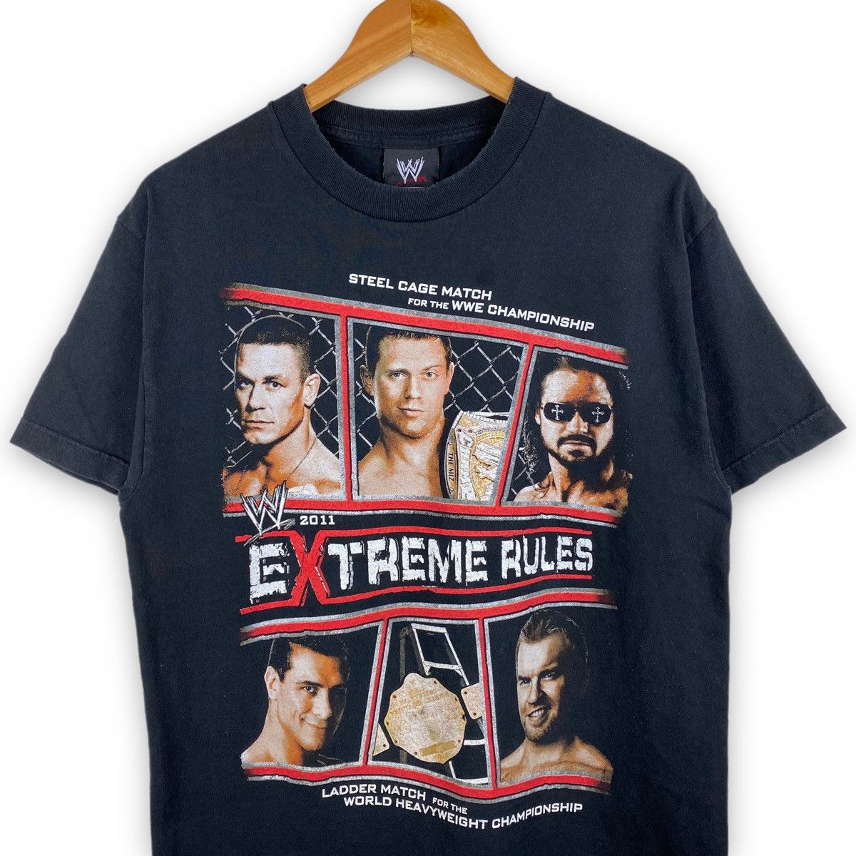 WWE VINTAGE WWE 2011 EXTREME RULES T SHIRT WORLD WRESTLING Size US M / EU 48-50 / 2 - 2 Thumbnail