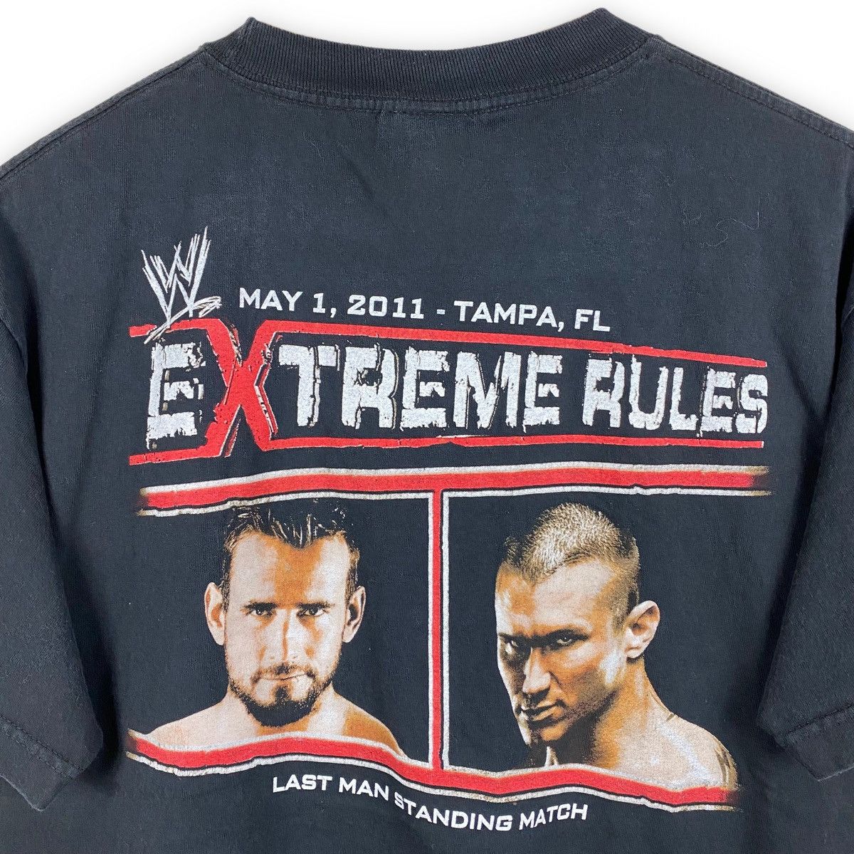 WWE VINTAGE WWE 2011 EXTREME RULES T SHIRT WORLD WRESTLING Size US M / EU 48-50 / 2 - 12 Thumbnail