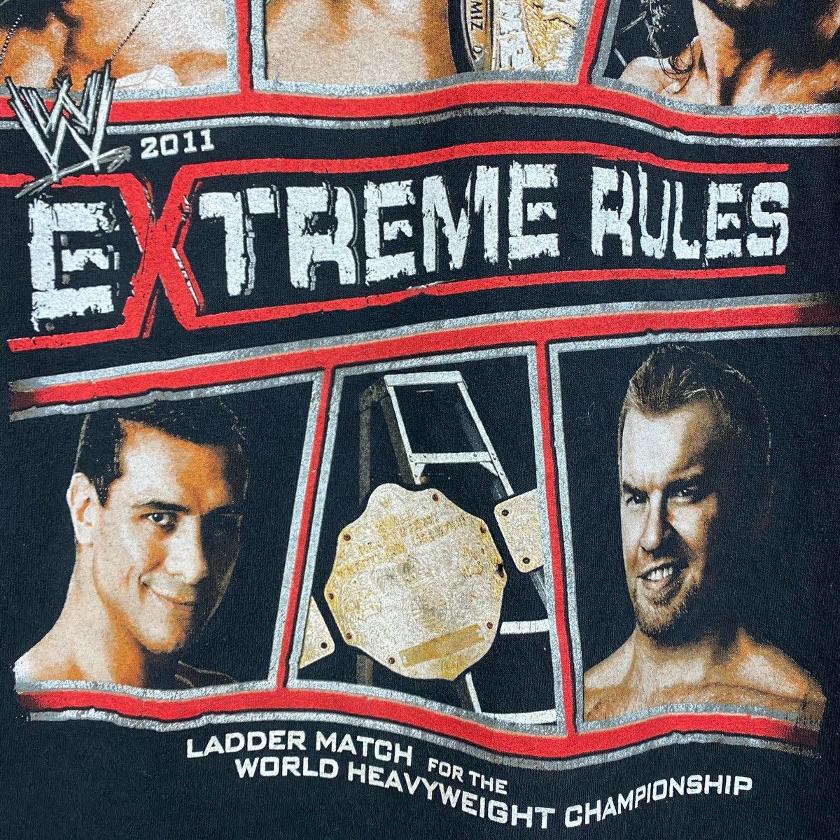 WWE VINTAGE WWE 2011 EXTREME RULES T SHIRT WORLD WRESTLING Size US M / EU 48-50 / 2 - 4 Thumbnail