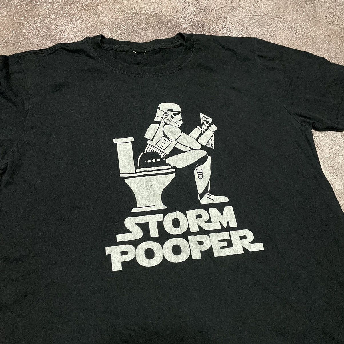 If Six Was Nine Vintage Y2K ADULT “Storm Pooper Dark Waider “ FUNNY BuyTee Size US M / EU 48-50 / 2 - 5 Thumbnail