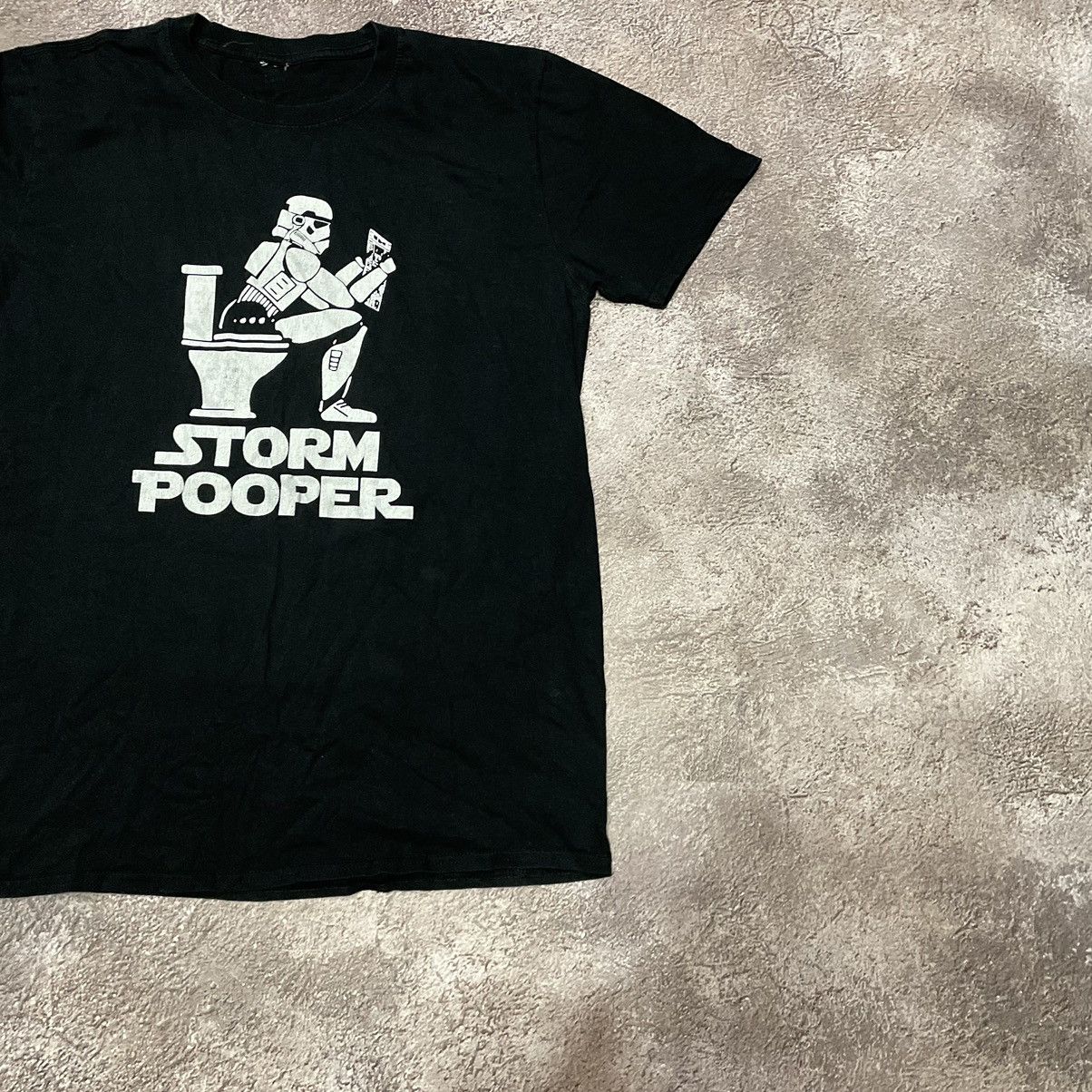 If Six Was Nine Vintage Y2K ADULT “Storm Pooper Dark Waider “ FUNNY BuyTee Size US M / EU 48-50 / 2 - 3 Thumbnail