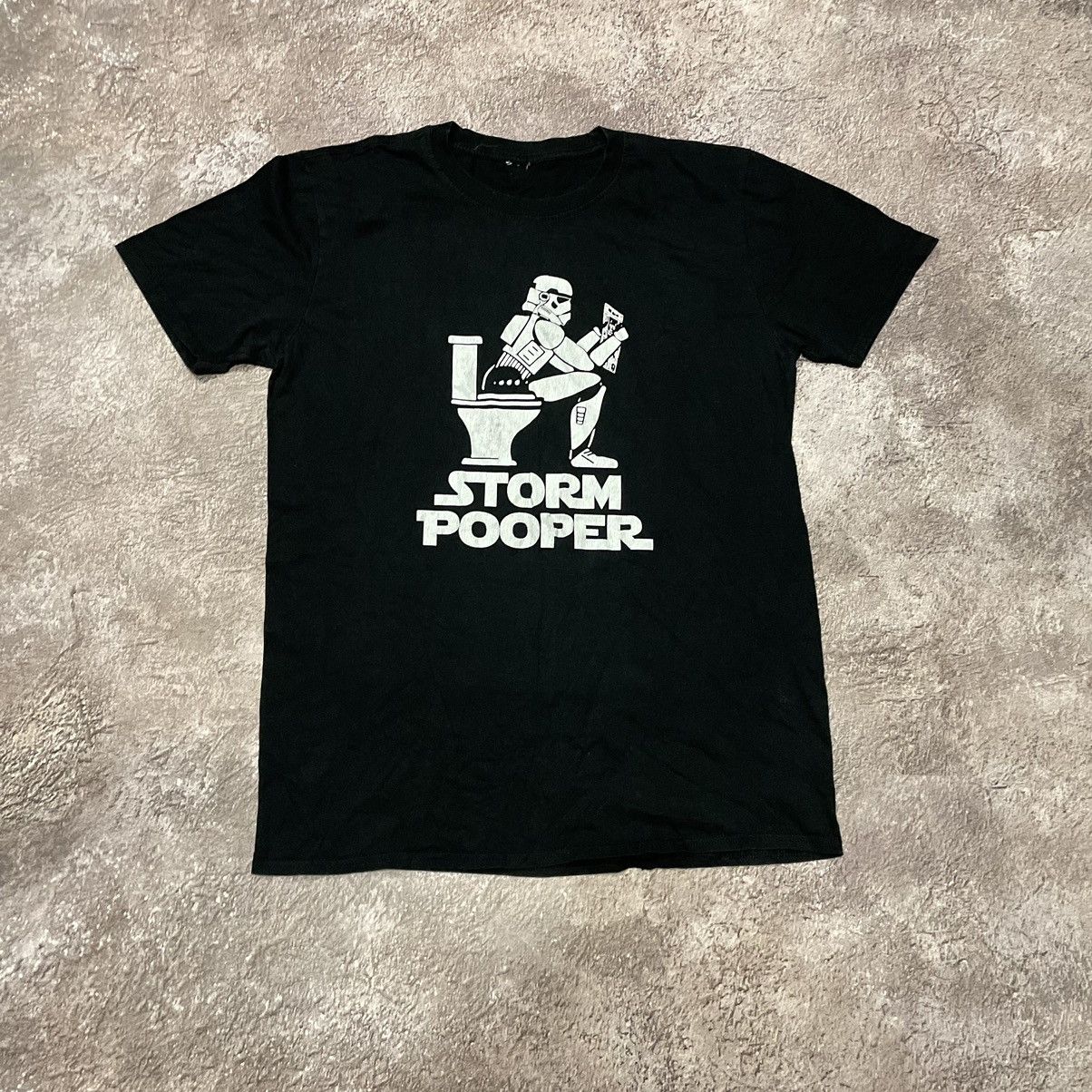 If Six Was Nine Vintage Y2K ADULT “Storm Pooper Dark Waider “ FUNNY BuyTee Size US M / EU 48-50 / 2 - 2 Thumbnail