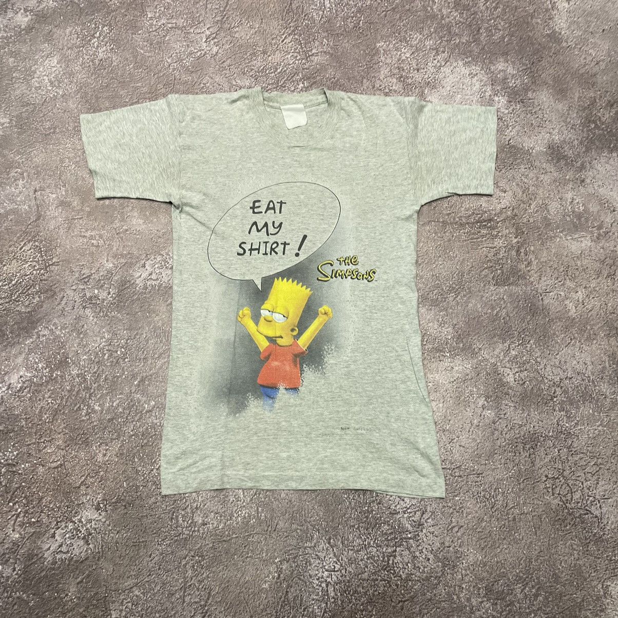 Vintage Vintage Y2K Bart Simpson Graphic Tee Sun Faded Skate Slim S Size US S / EU 44-46 / 1 - 2 Thumbnail