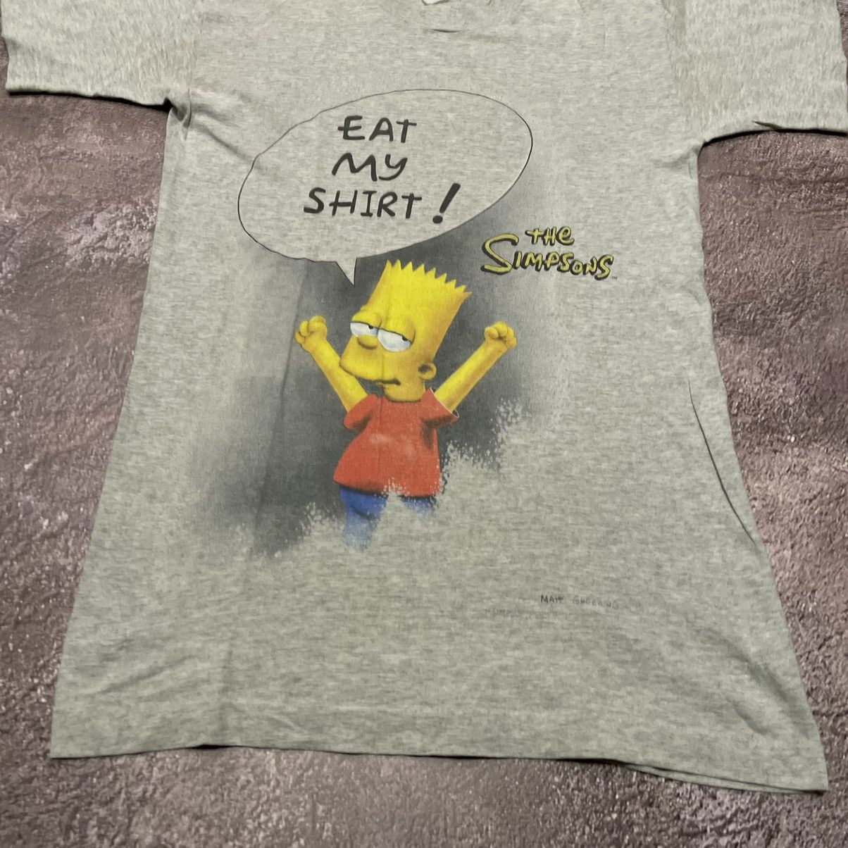 Vintage Vintage Y2K Bart Simpson Graphic Tee Sun Faded Skate Slim S Size US S / EU 44-46 / 1 - 5 Thumbnail