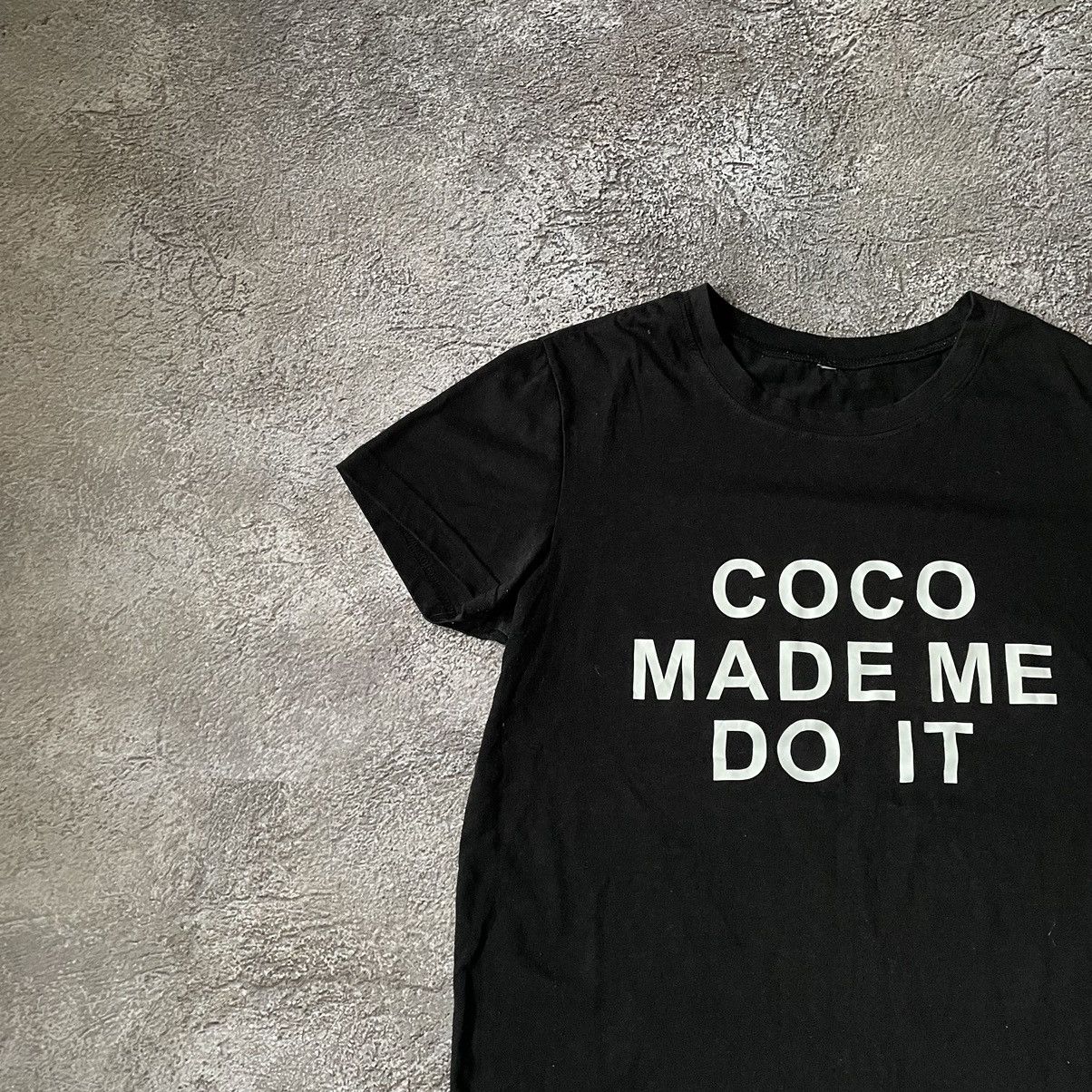Vintage Vintage Y2K ADULT “ COCAINE MAKE ME DO IT COCO“ FUNNY BuyTee Size US S / EU 44-46 / 1 - 4 Thumbnail