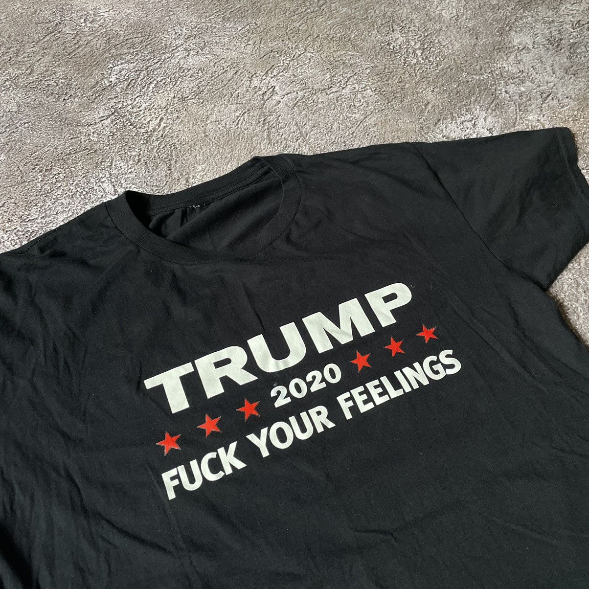Vintage Y2K Graphic Tee Political Streetwear Thrashed Black Boxy M Size US M / EU 48-50 / 2 - 6 Thumbnail
