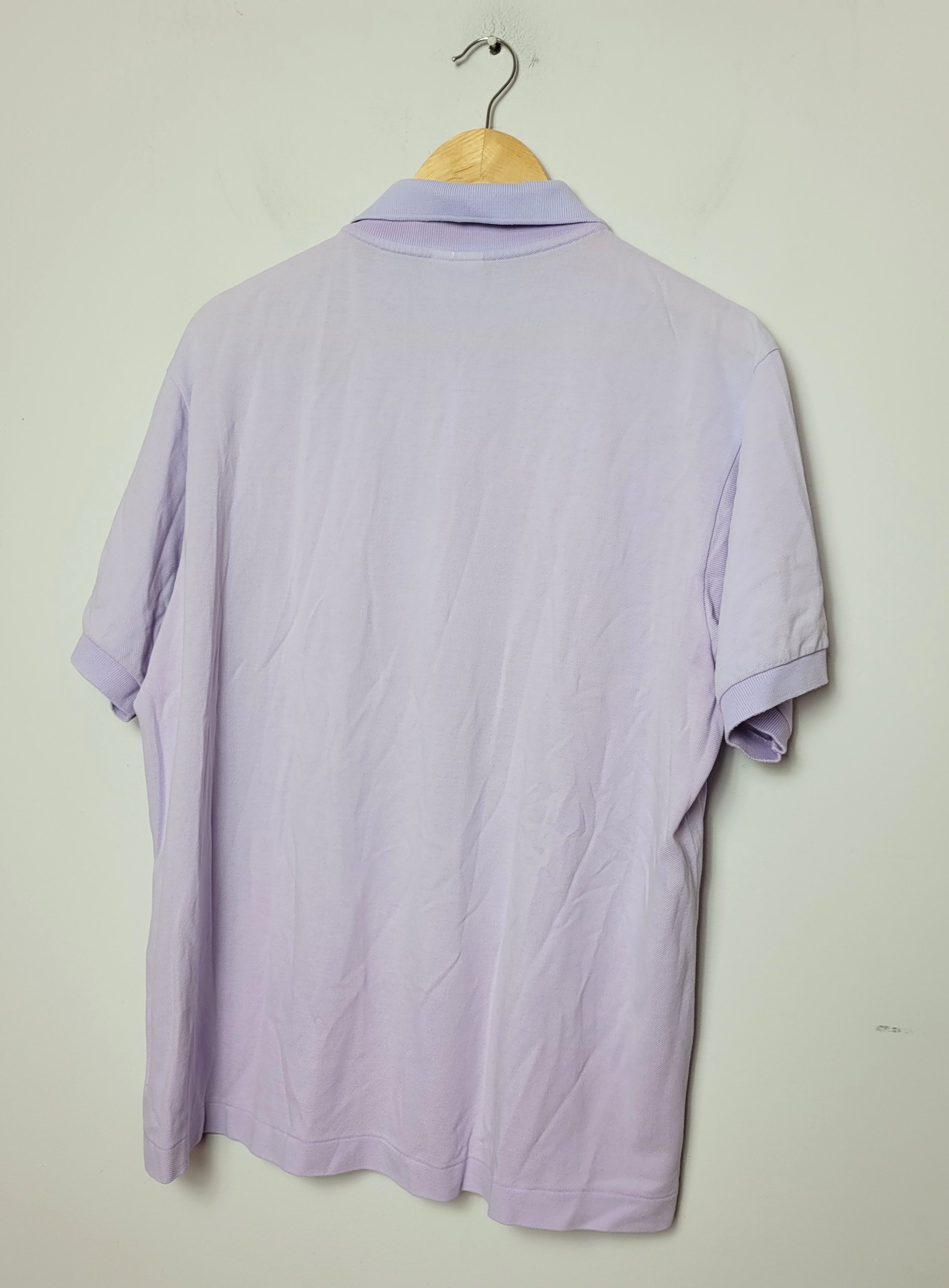 Lacoste × Vintage Lacoste lavender purple polo t-shirt Size US XL / EU 56 / 4 - 7 Thumbnail