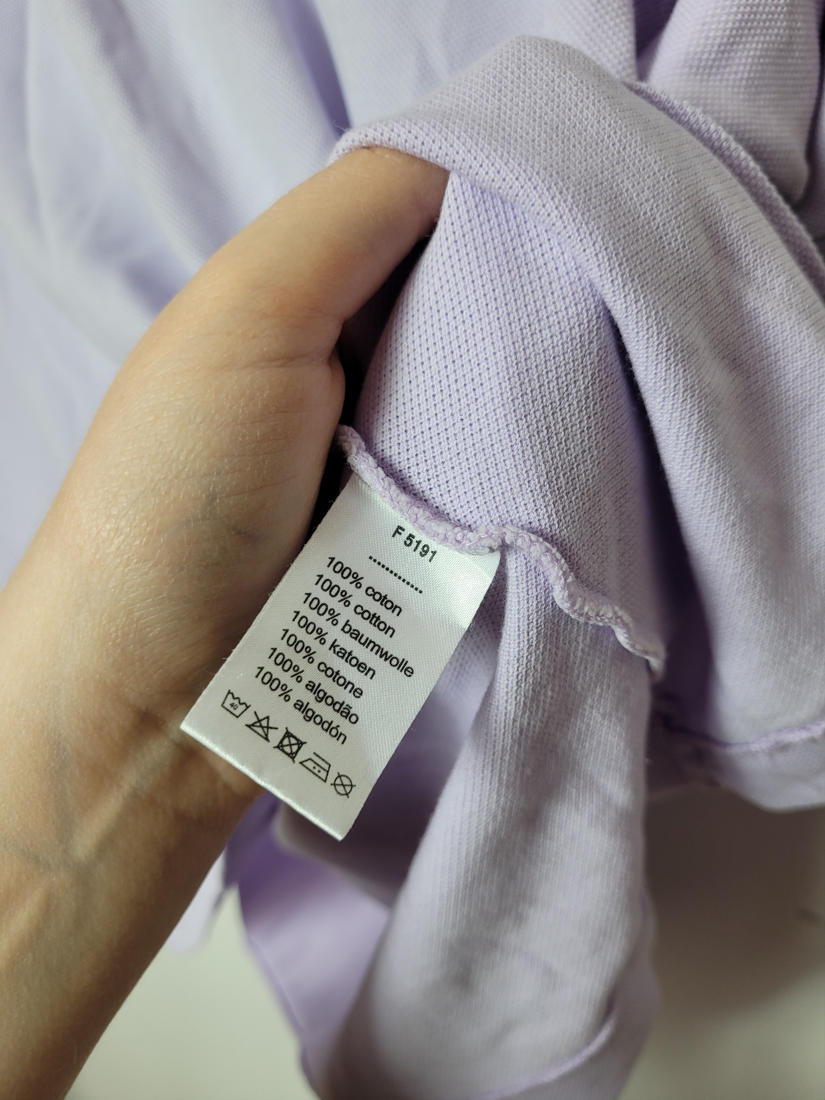 Lacoste × Vintage Lacoste lavender purple polo t-shirt Size US XL / EU 56 / 4 - 6 Thumbnail