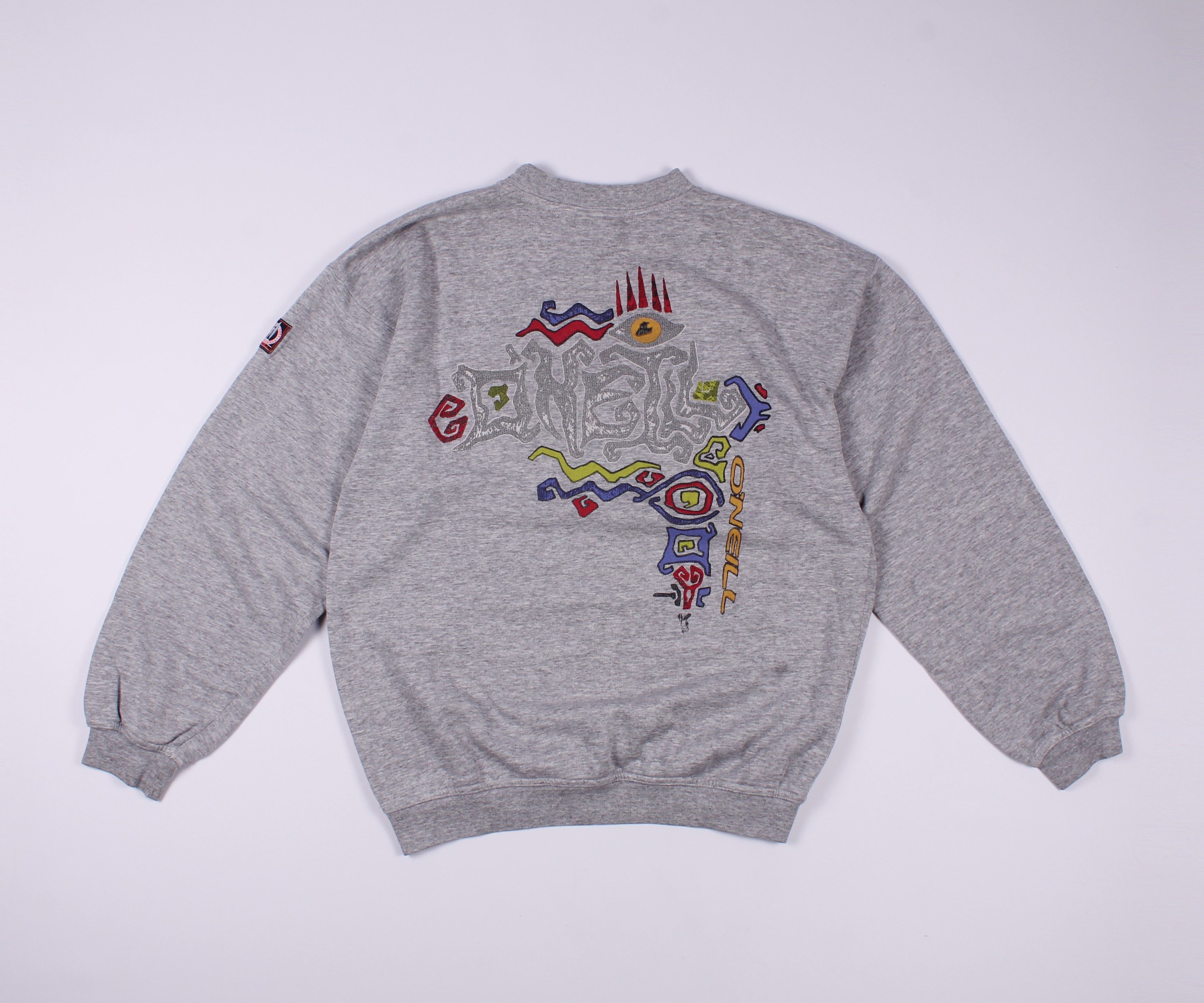 O'Neill × Vintage Vintage Oneill Surf Printed Crew Neck Sweatshirt Size US M / EU 48-50 / 2 - 1 Thumbnail