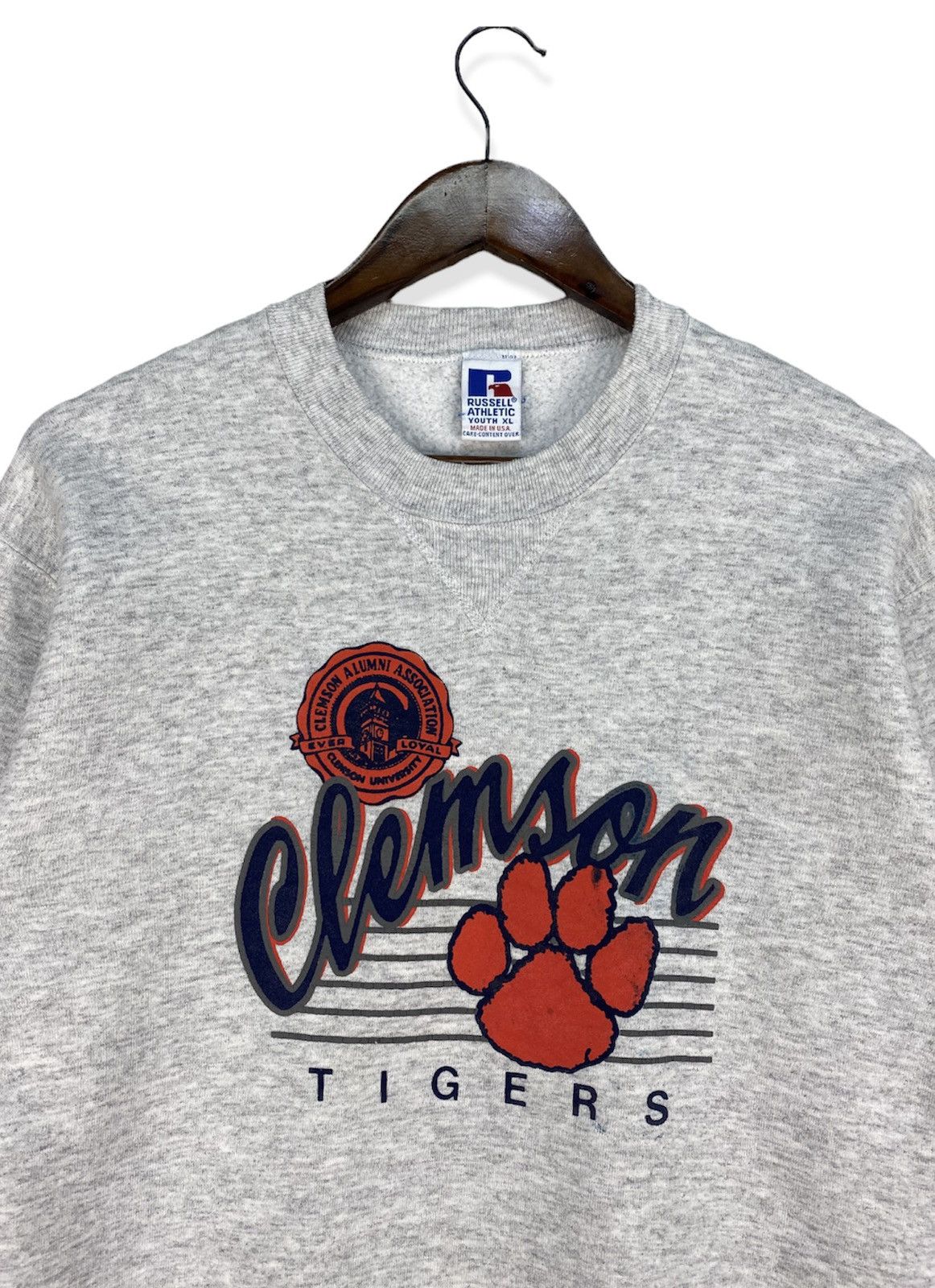 Russell Athletic Vintage Clemson Tigers Sweatshirt Size US XL / EU 56 / 4 - 2 Thumbnail