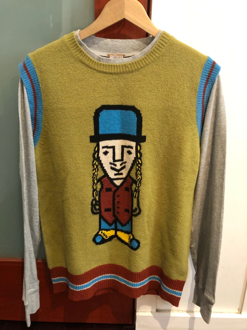 John Galliano Women's Layered Sweater/Longsleeve T-shirt Size M / US 6-8 / IT 42-44 - 1 Thumbnail