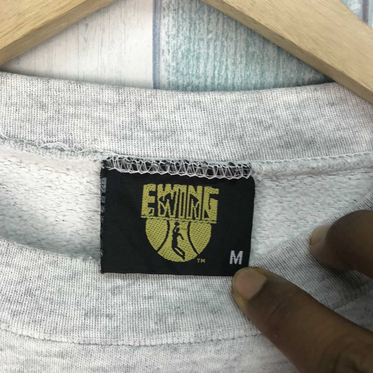 NBA Vintage 90s Patrick Ewing Basketball Usa Sweatshirt Size US M / EU 48-50 / 2 - 12 Thumbnail
