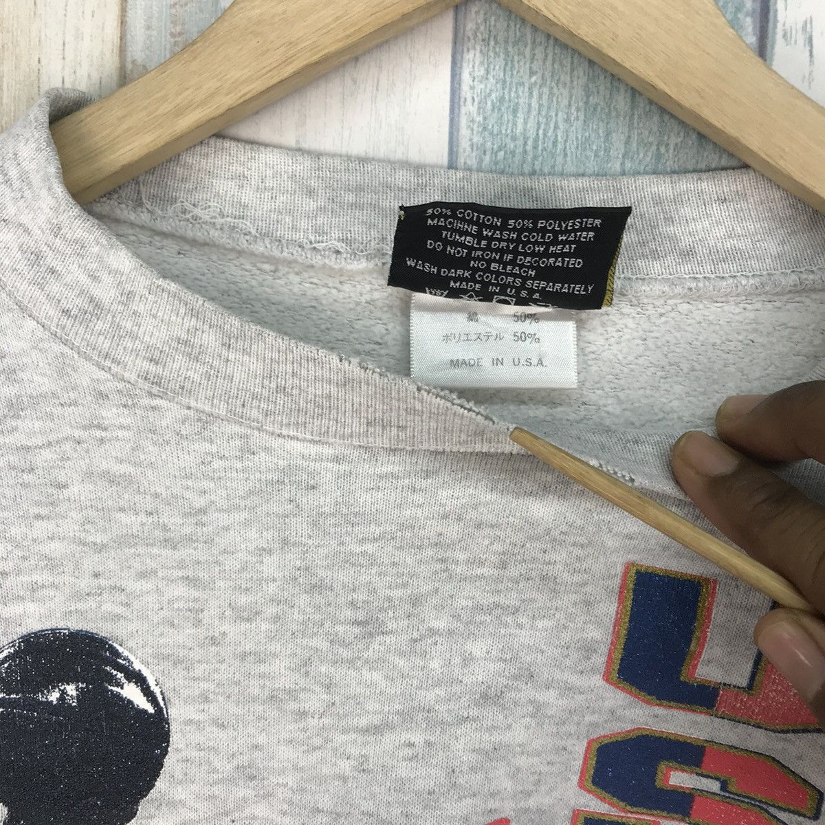 NBA Vintage 90s Patrick Ewing Basketball Usa Sweatshirt Size US M / EU 48-50 / 2 - 14 Thumbnail
